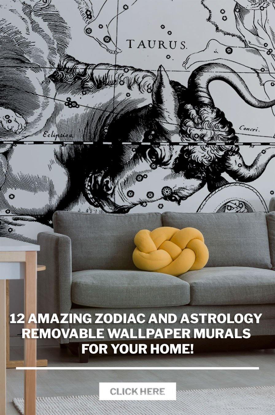 12 Amazing Zodiac and Astrology Removable Wallpaper Murals for your home! - Eazywallz