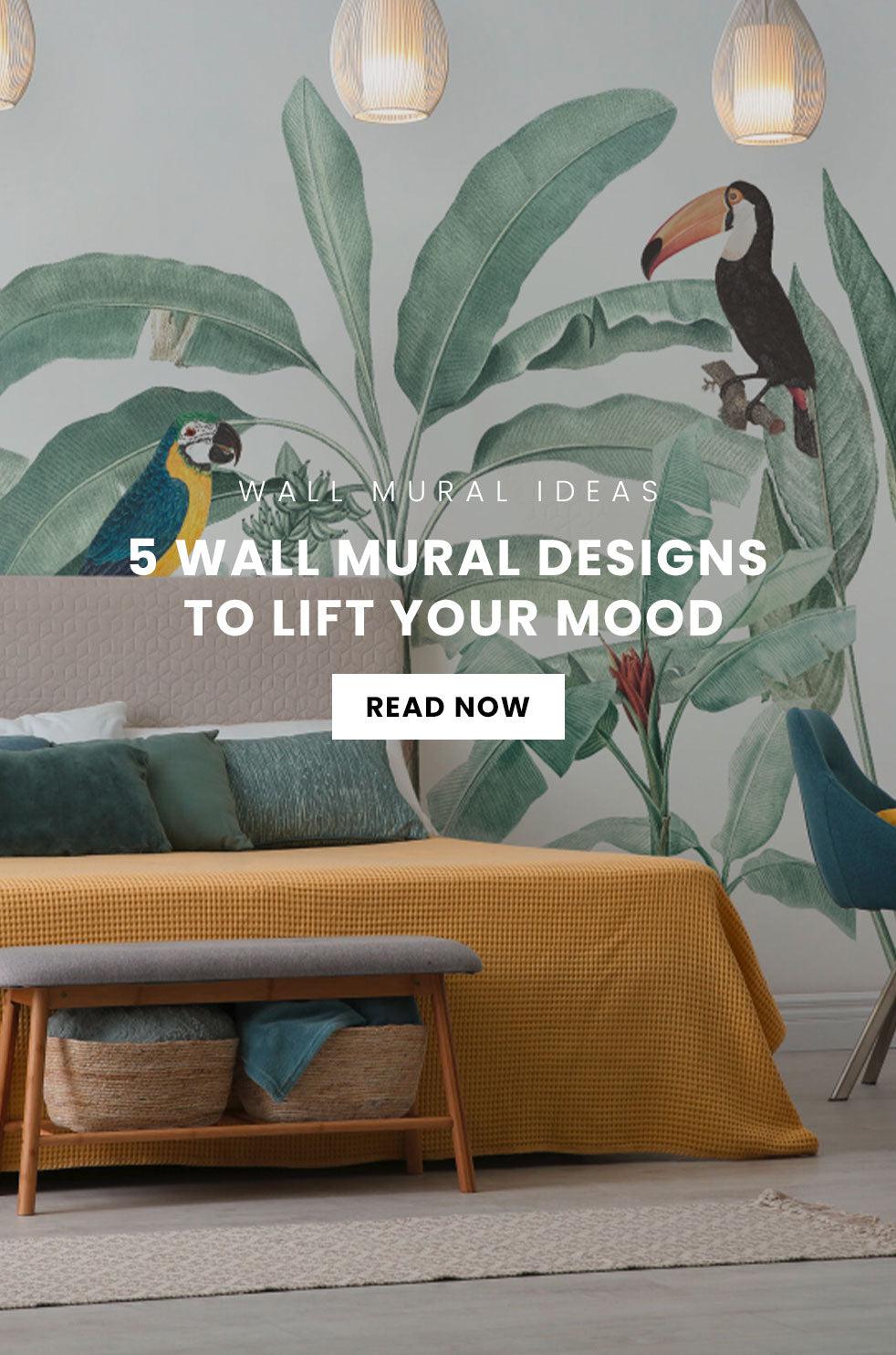 5 Wall Mural and Wallpaper designs to lift your mood and home decor