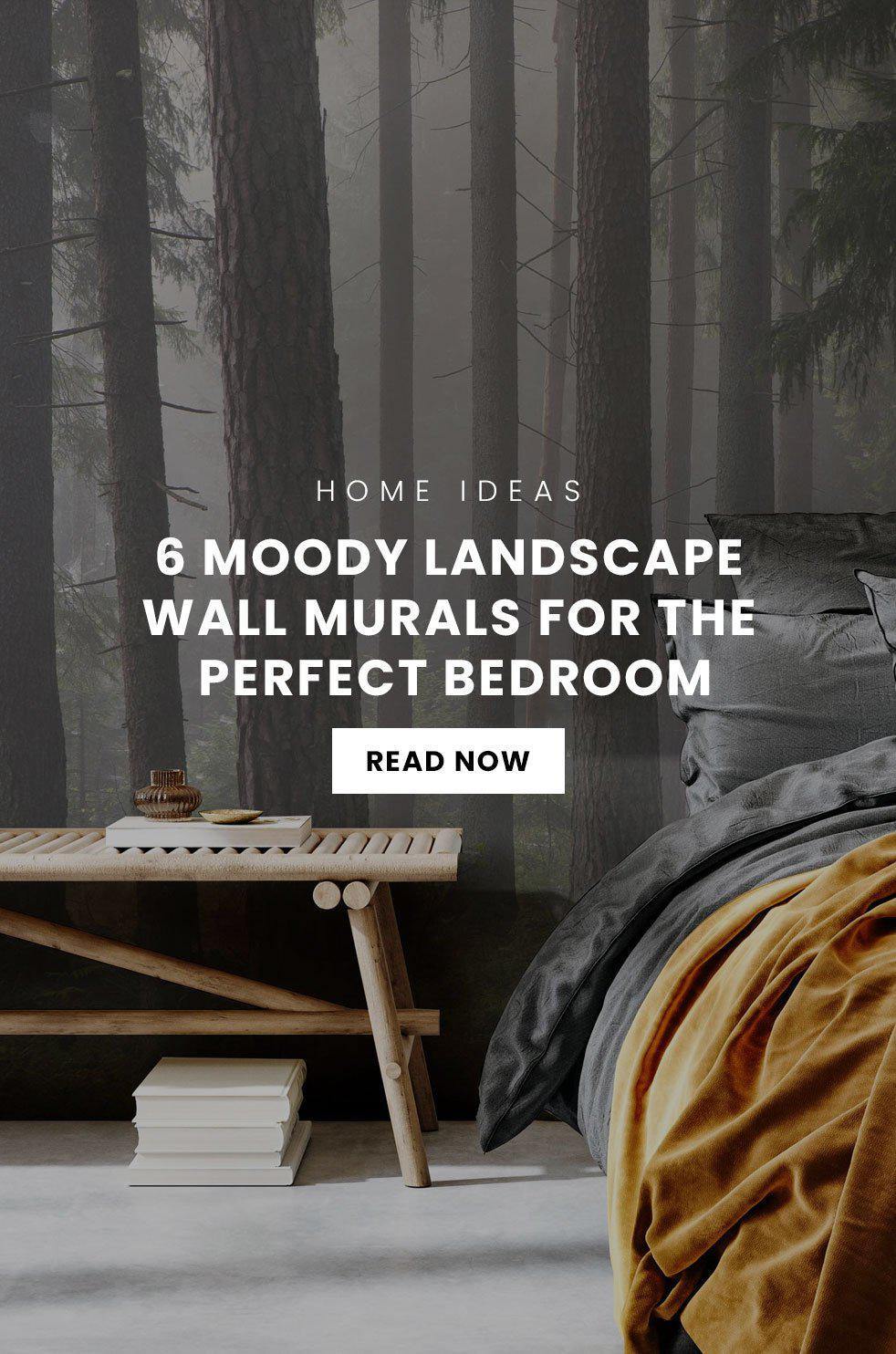 6 Moody Landscape Wall Murals for the Perfect Bedroom - Eazywallz