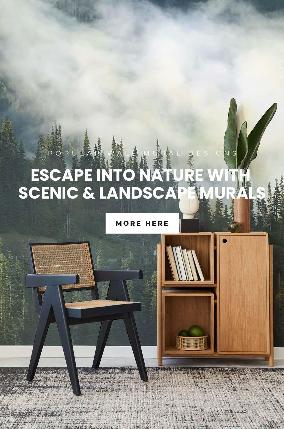 Escape into nature with Scenic & Landscape Murals - Eazywallz