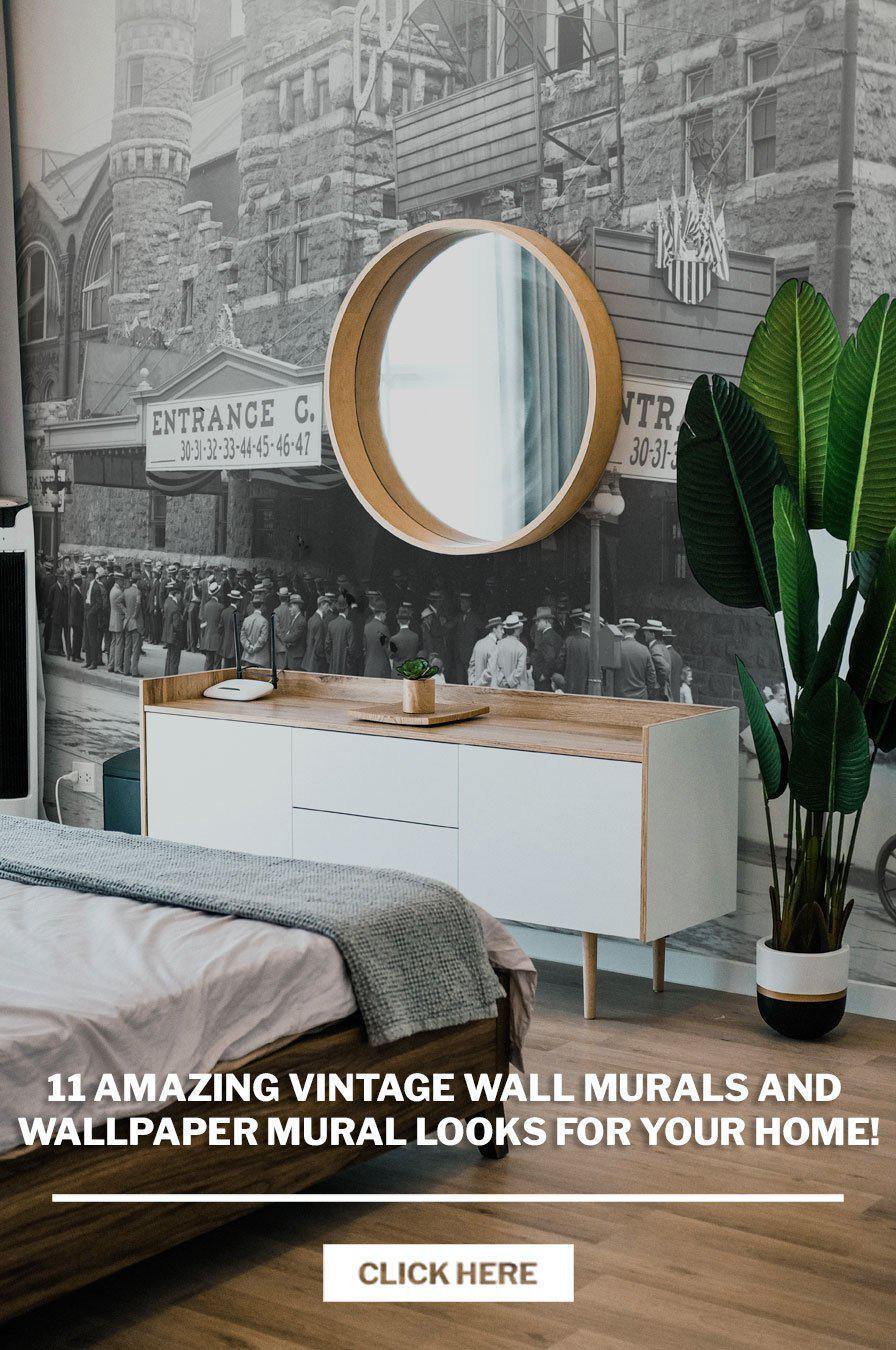 11 Amazing Vintage Wall Murals and Wallpaper Mural looks for your home! - Eazywallz