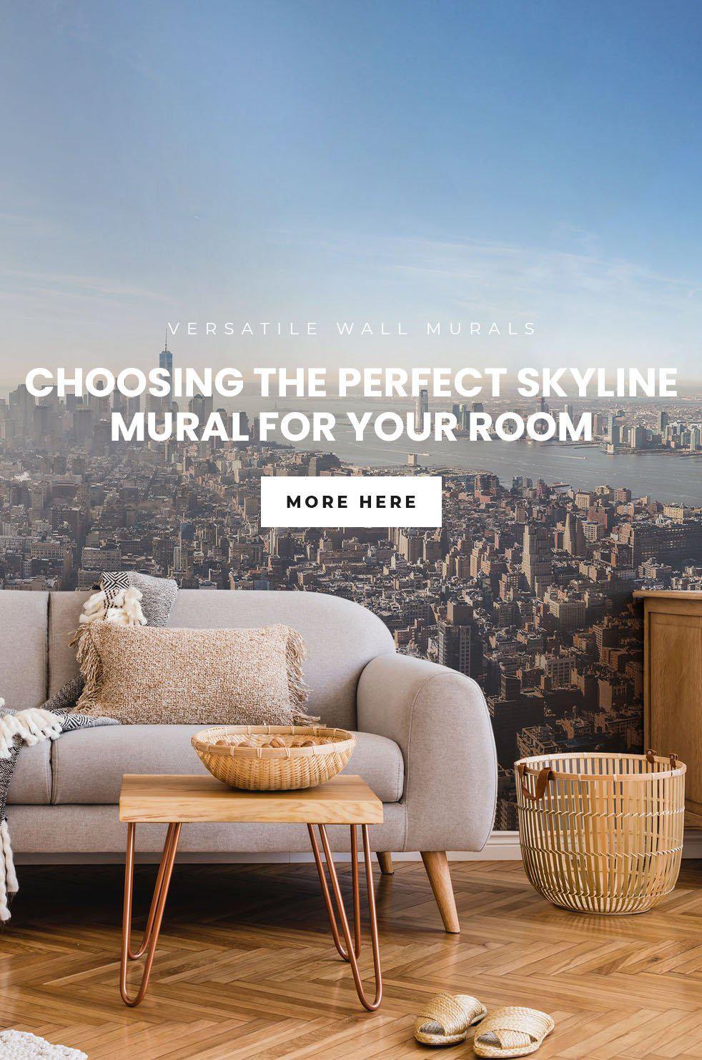 Choosing the Perfect Skyline Mural for Your Room - Eazywallz