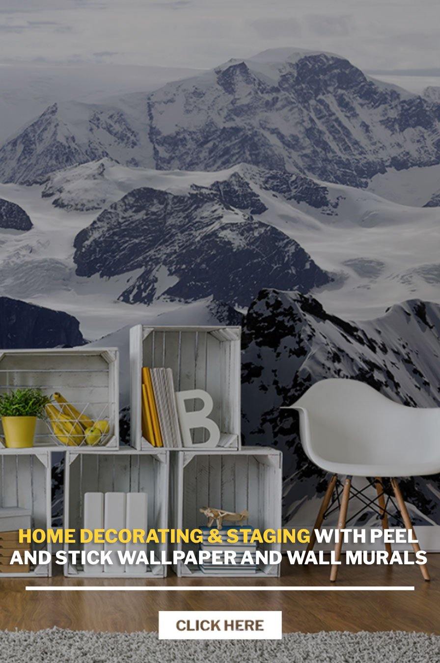 Home Decorating & Staging with Peel and Stick Wallpaper and Wall Murals - Eazywallz