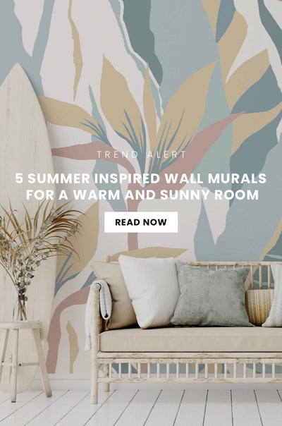 5 summer inspired wall murals for a warm and sunny room