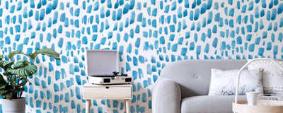 Blue Removable Wallpaper - Eazywallz