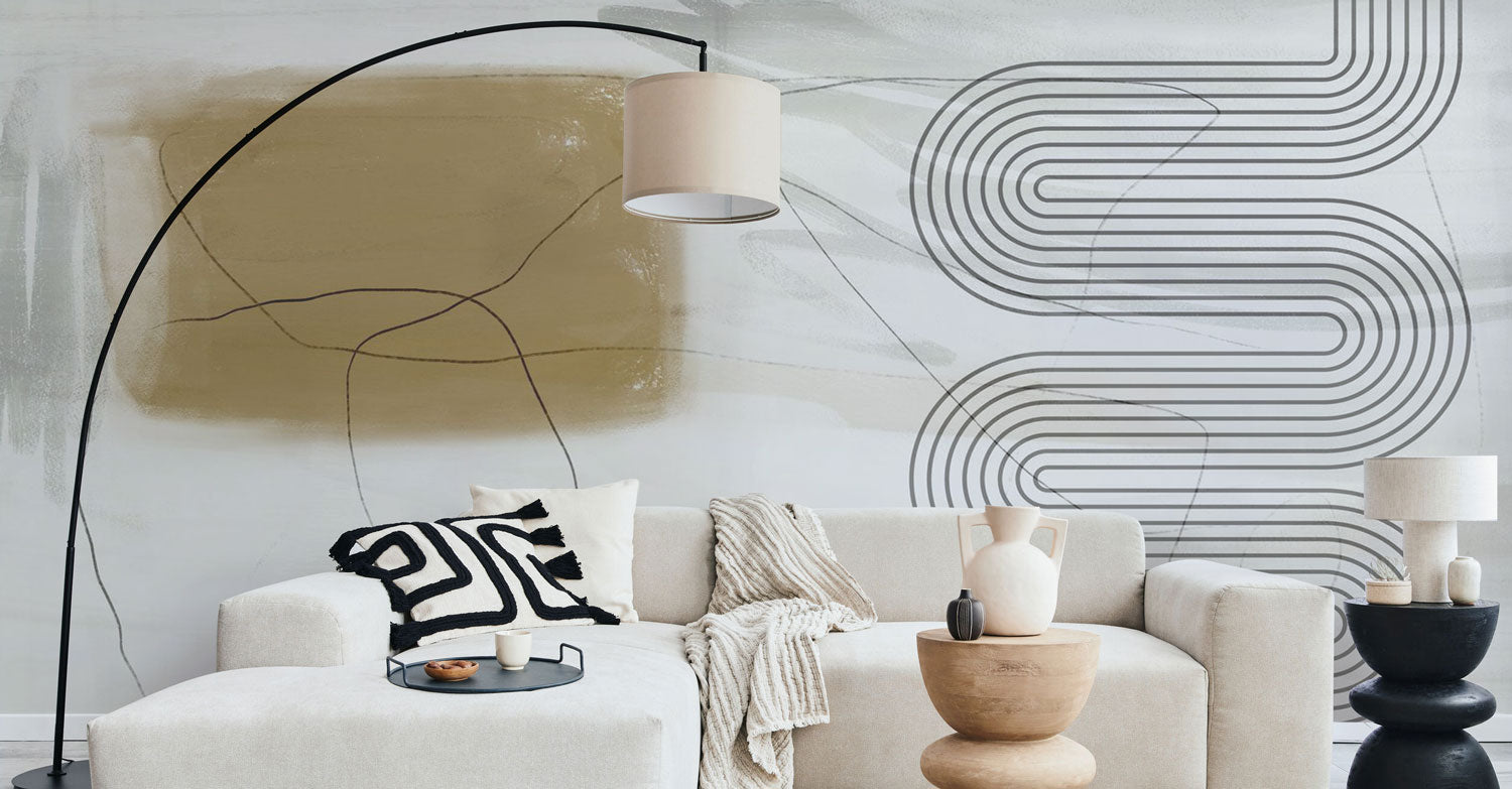 Living Room Wall Murals - Eazywallz