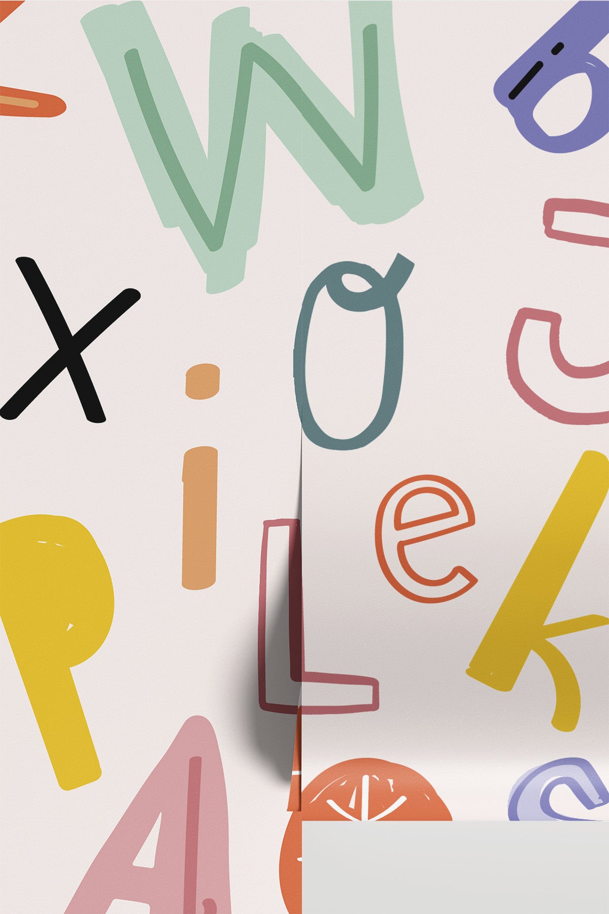 Kids Typography Wall Mural