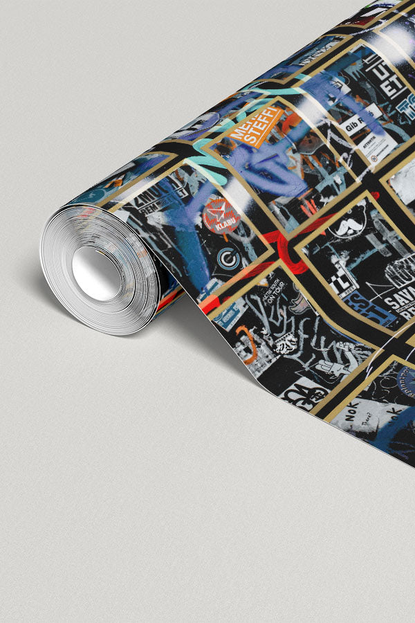 Grunge Street Graffiti Wall Mural