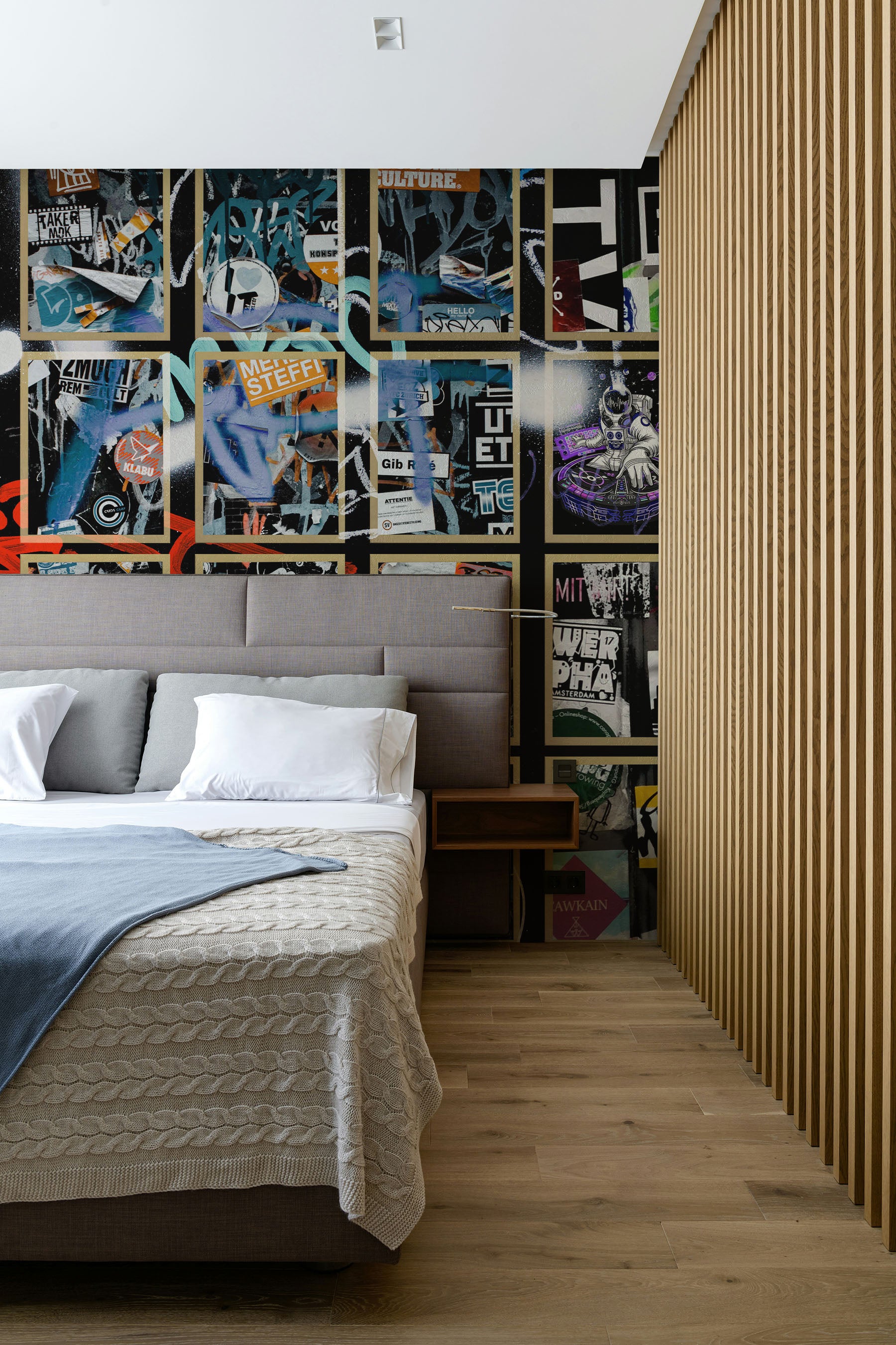 Grunge Street Graffiti Wall Mural