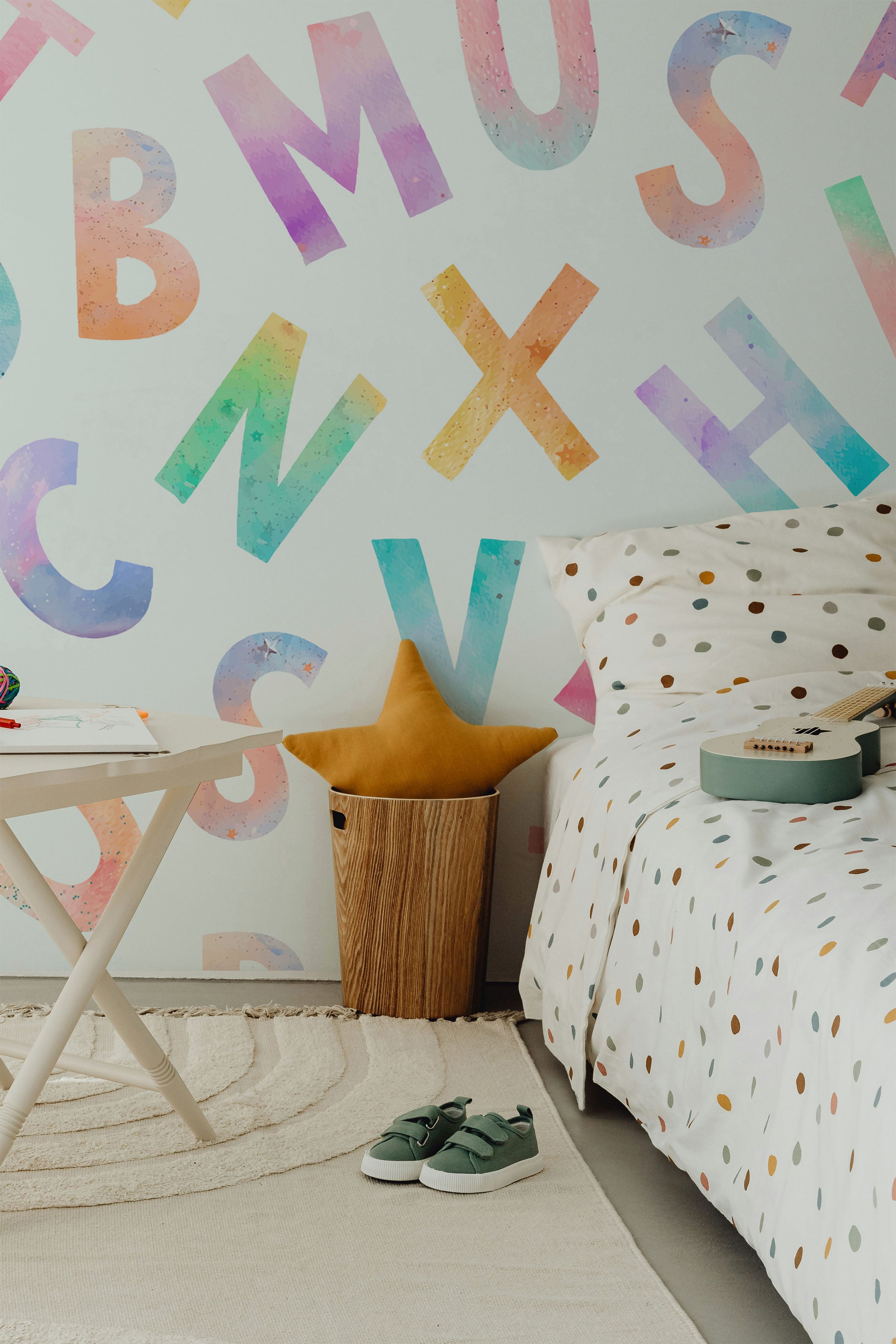 Rainbow Alphabet Wall Mural