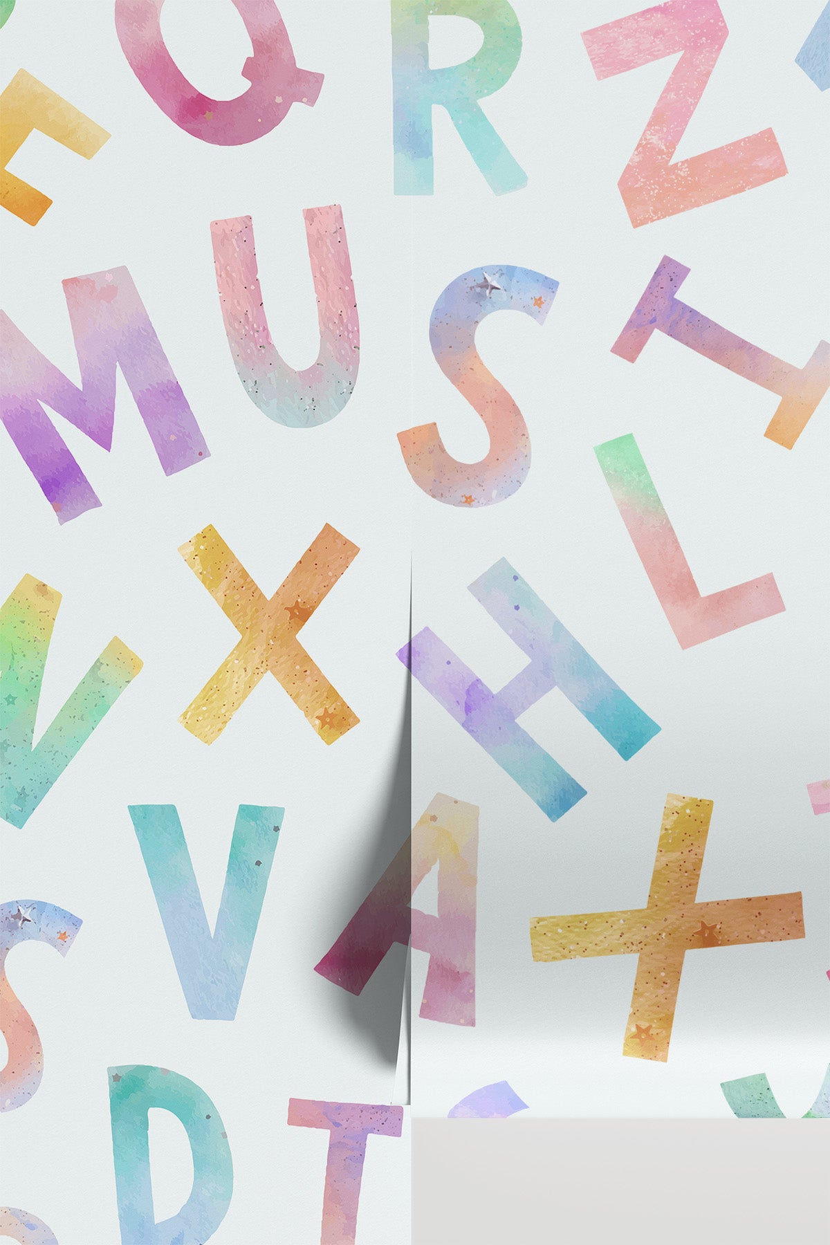 Rainbow Alphabet Wall Mural