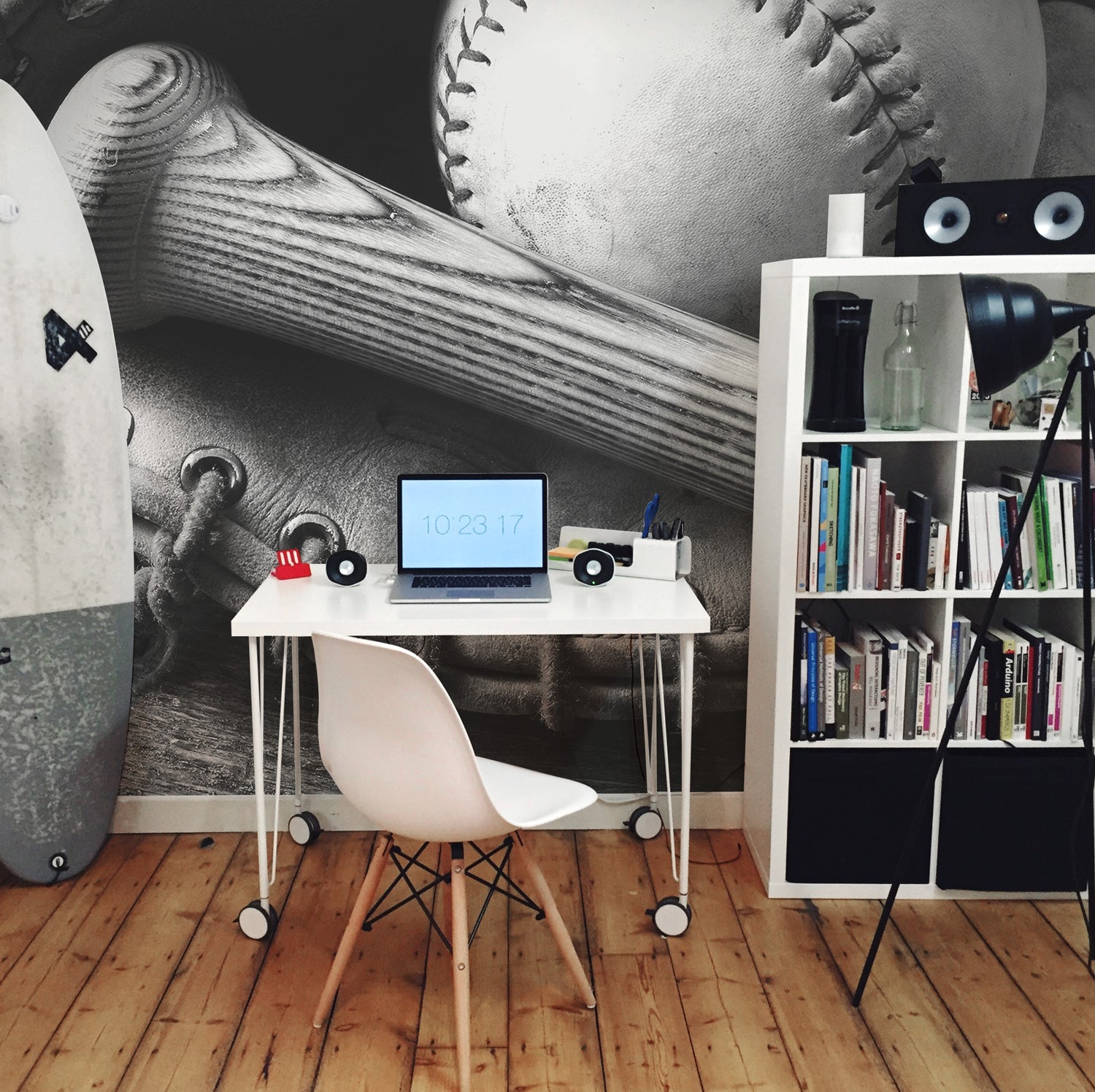 Vintage Baseball Essentials Wall Mural