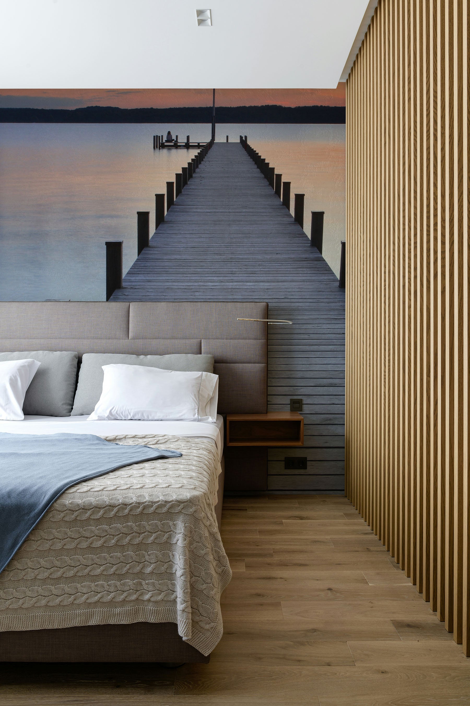 Sunset Pier Wall Mural