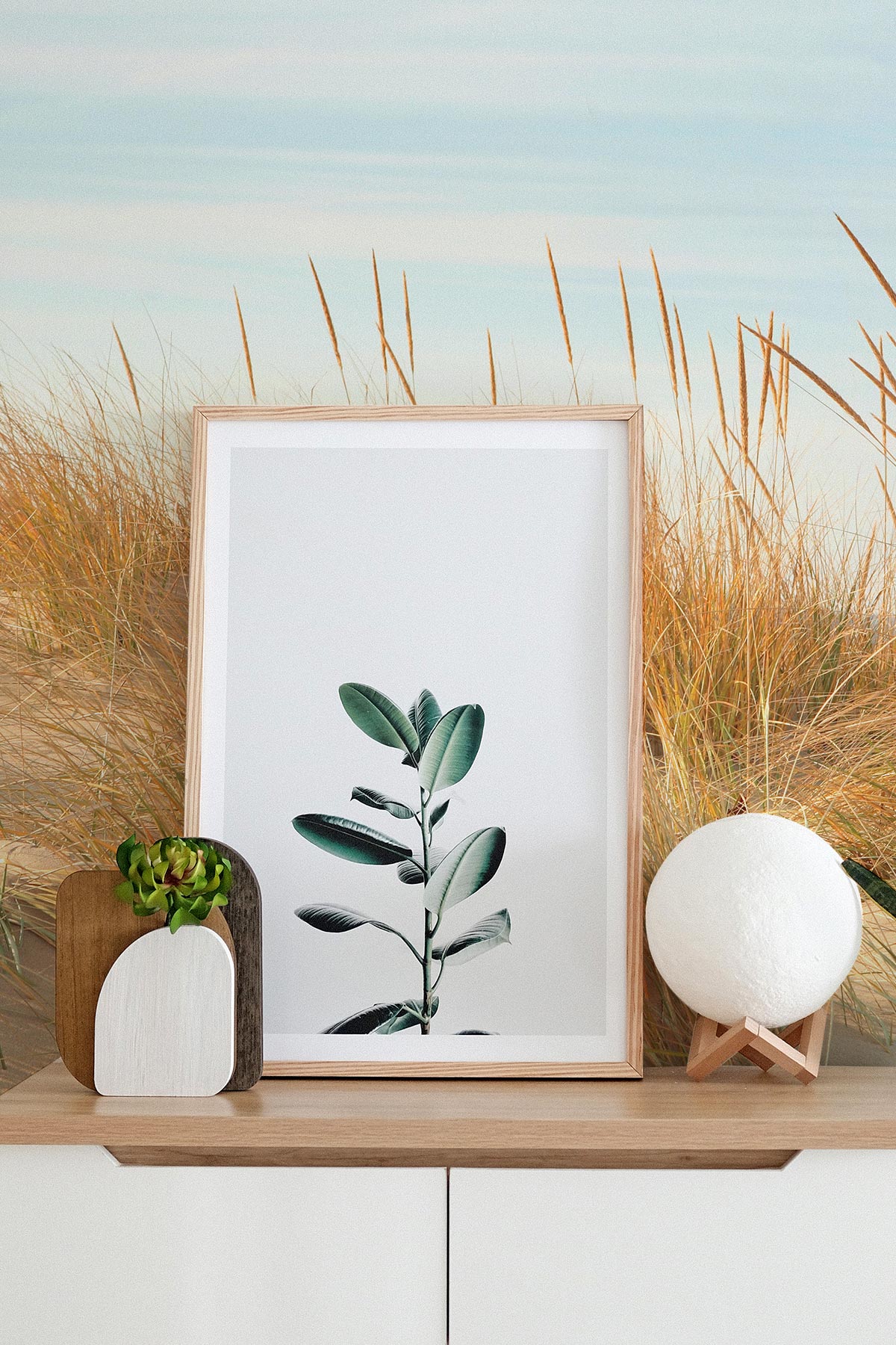 Beach Scene in Michigan Wall Mural