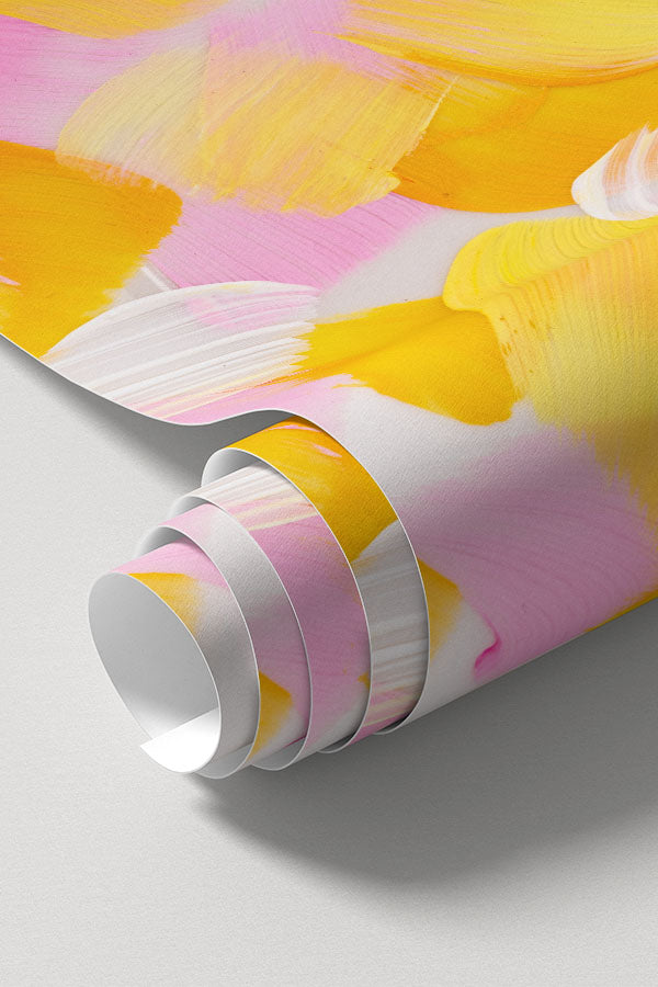 Starburst Paint Strokes Wall Mural