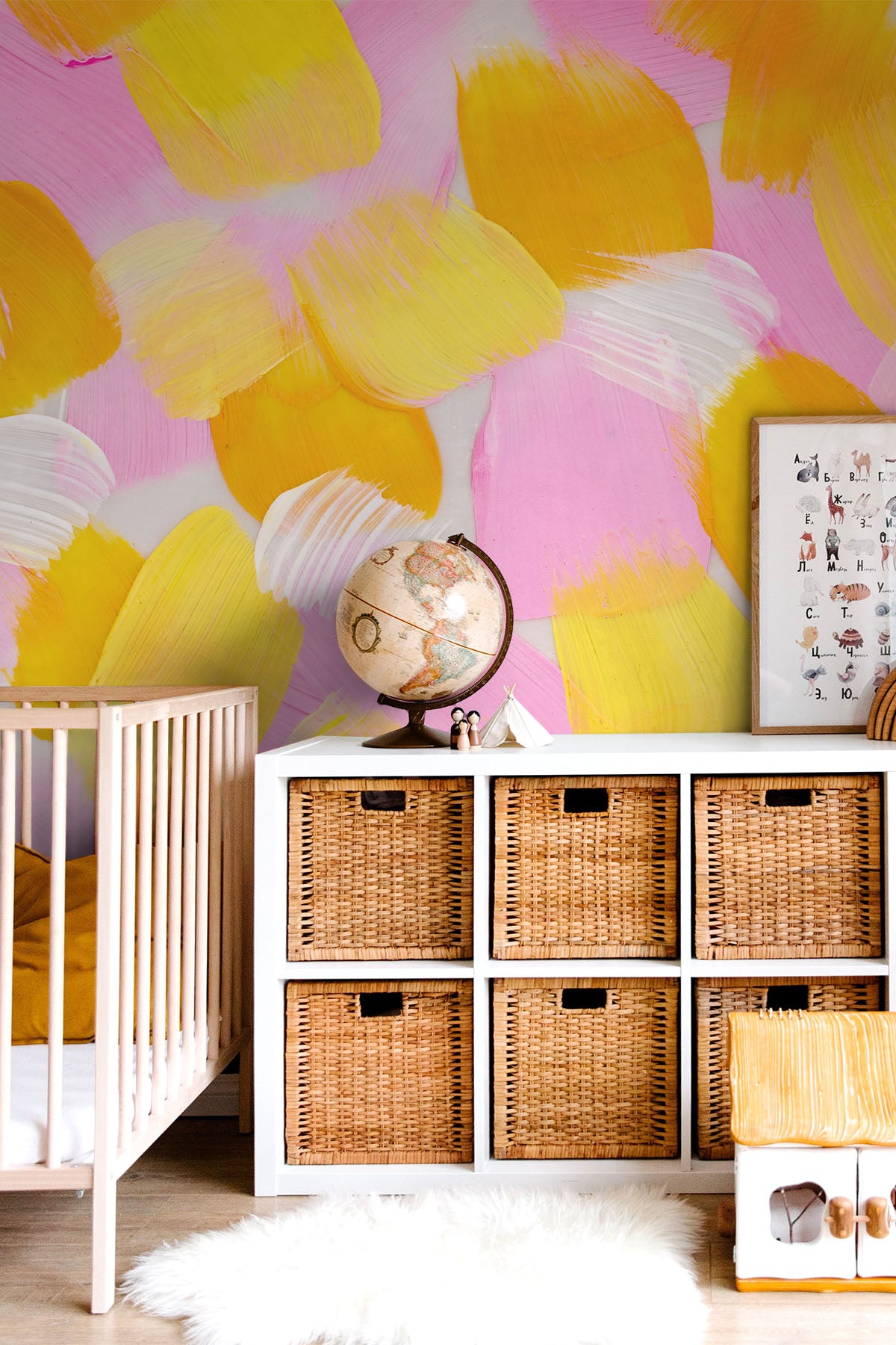 Starburst Paint Strokes Wall Mural