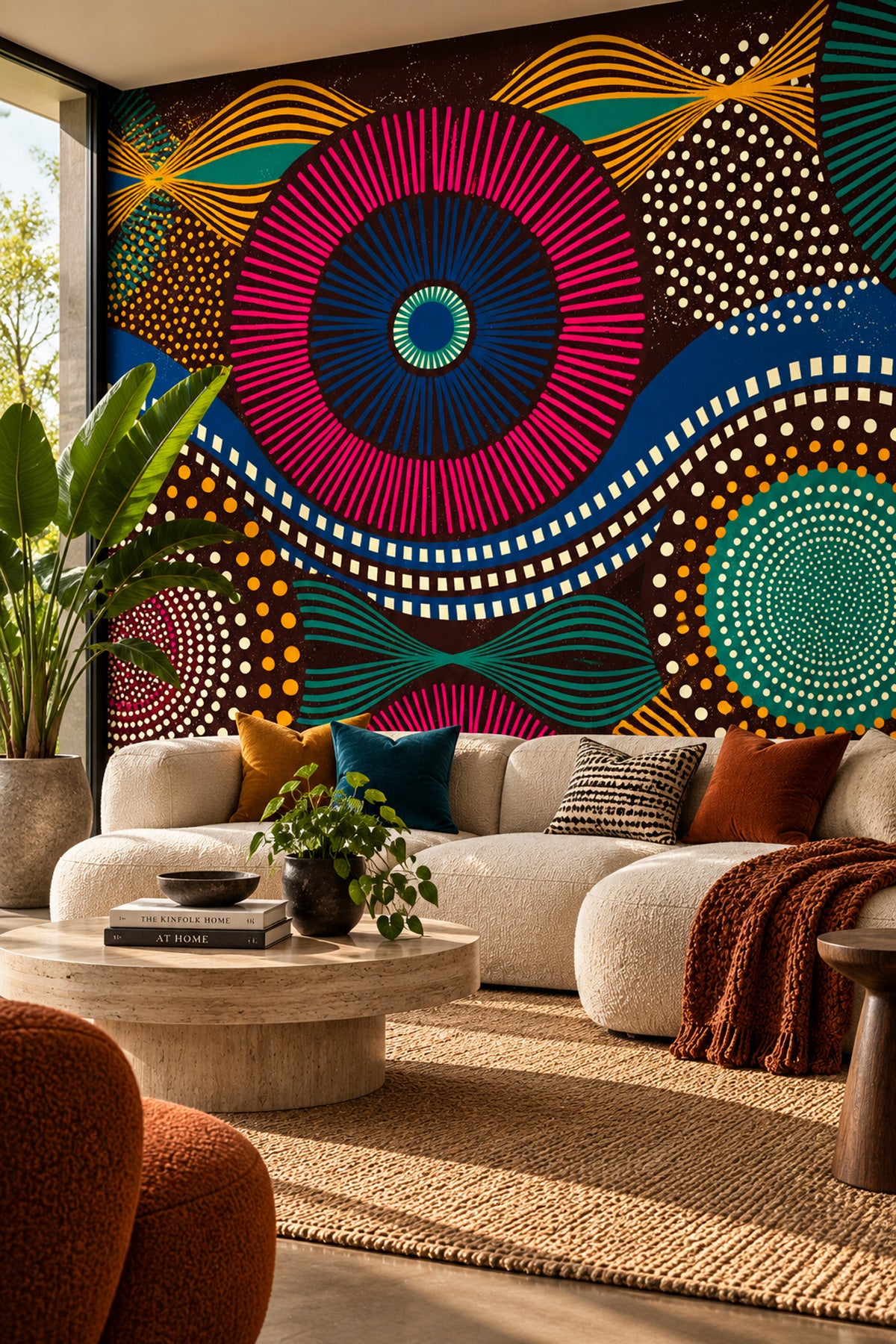 African Tribal Wall Mural