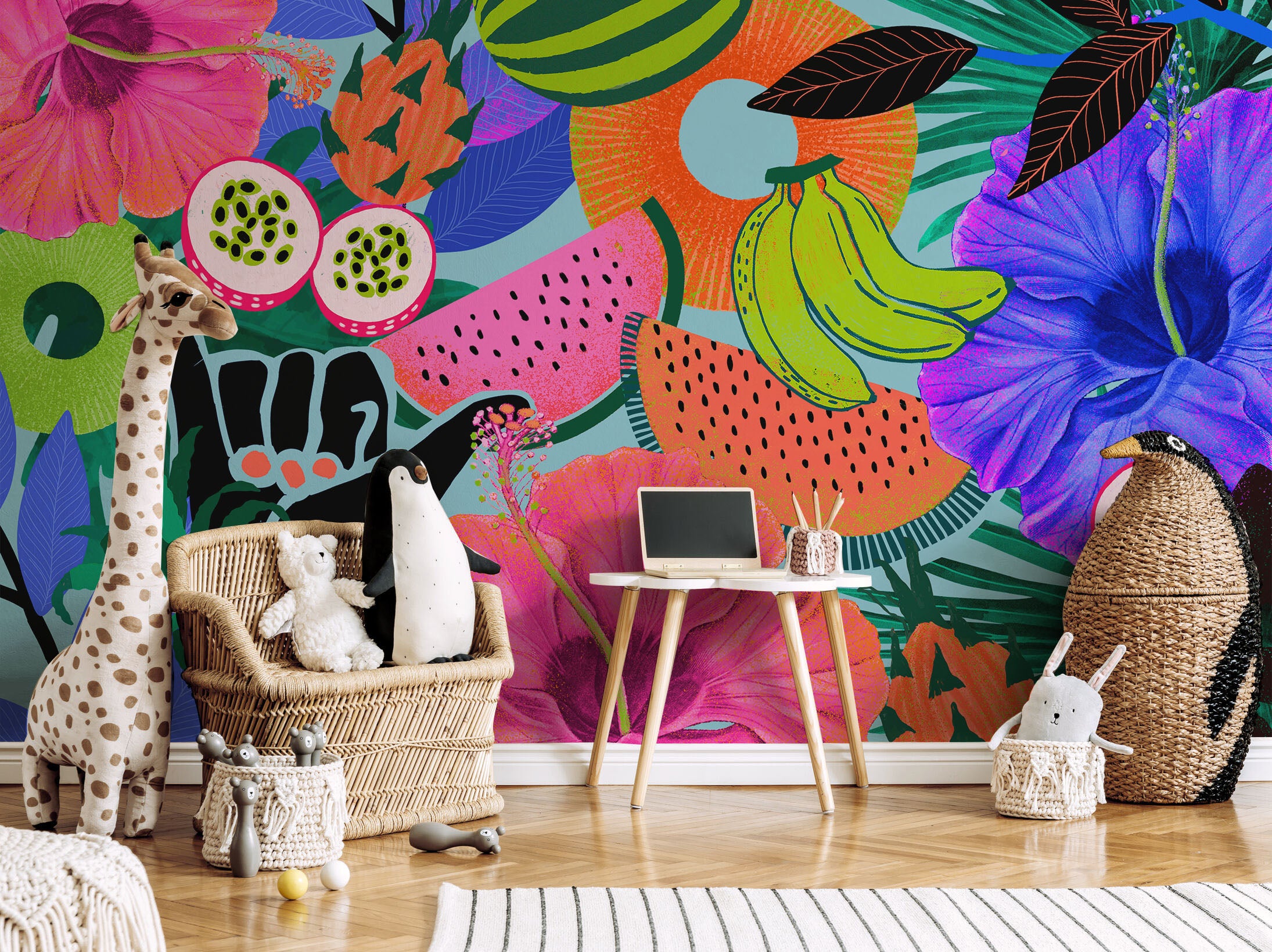 Summer Tropical Mix Wallpaper Mural