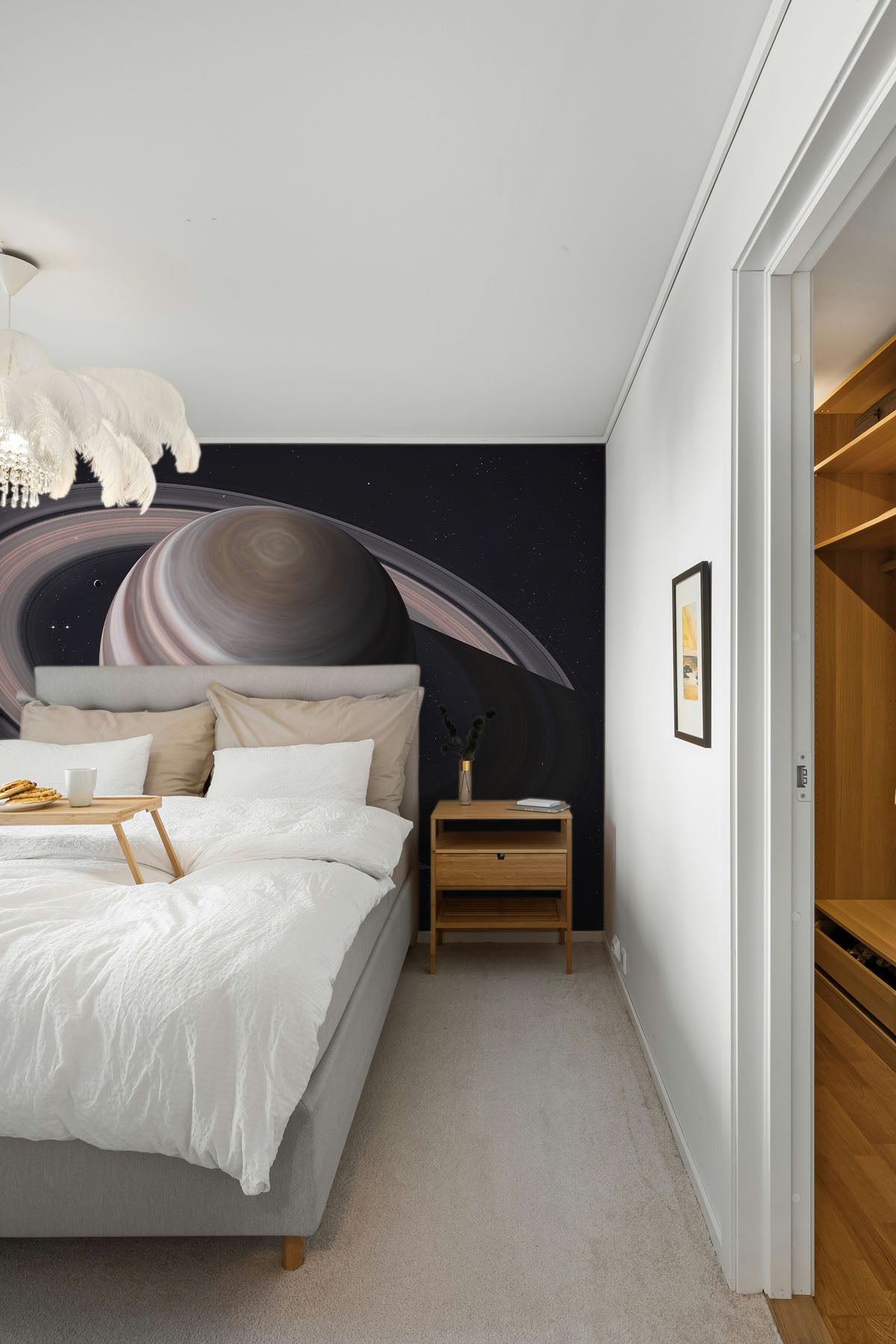 Saturn and Rings Wall Mural