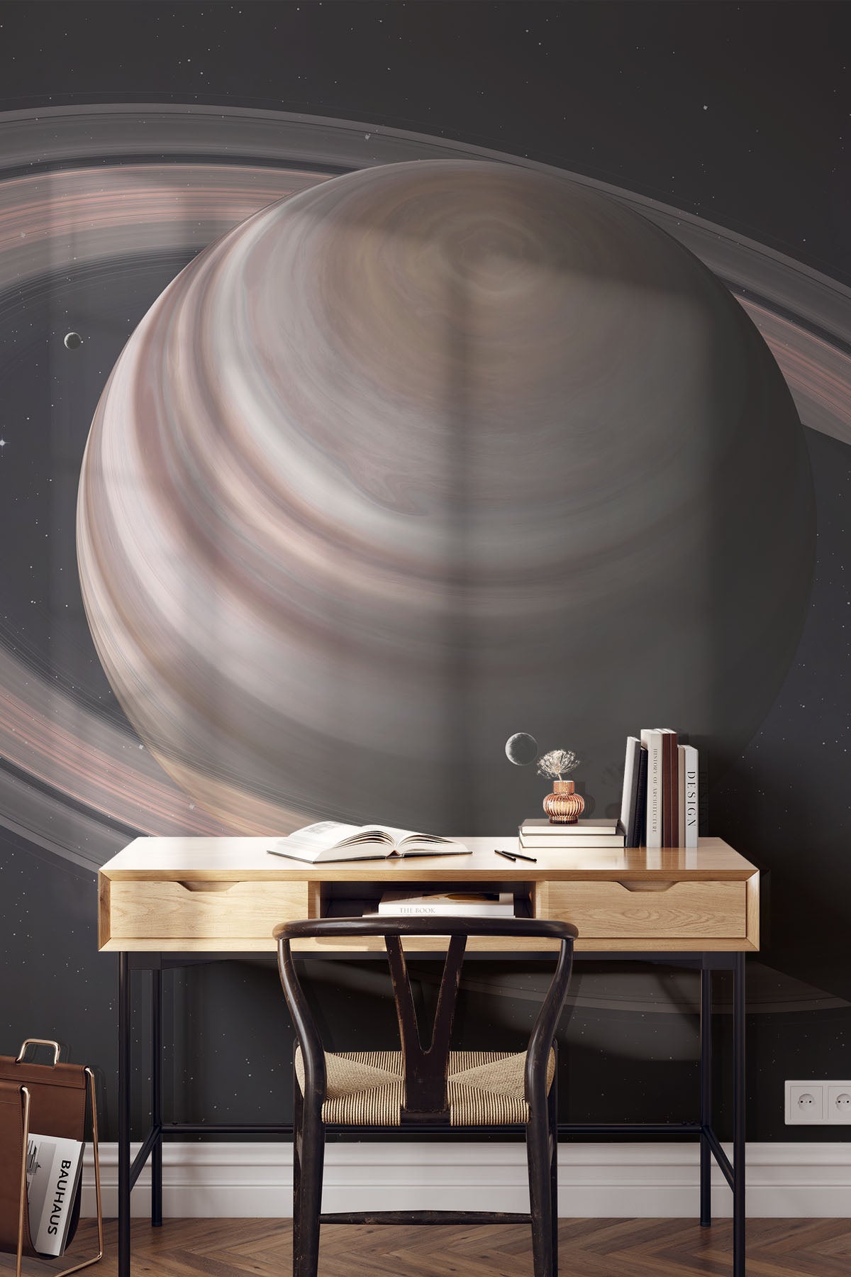 Saturn and Rings Wall Mural