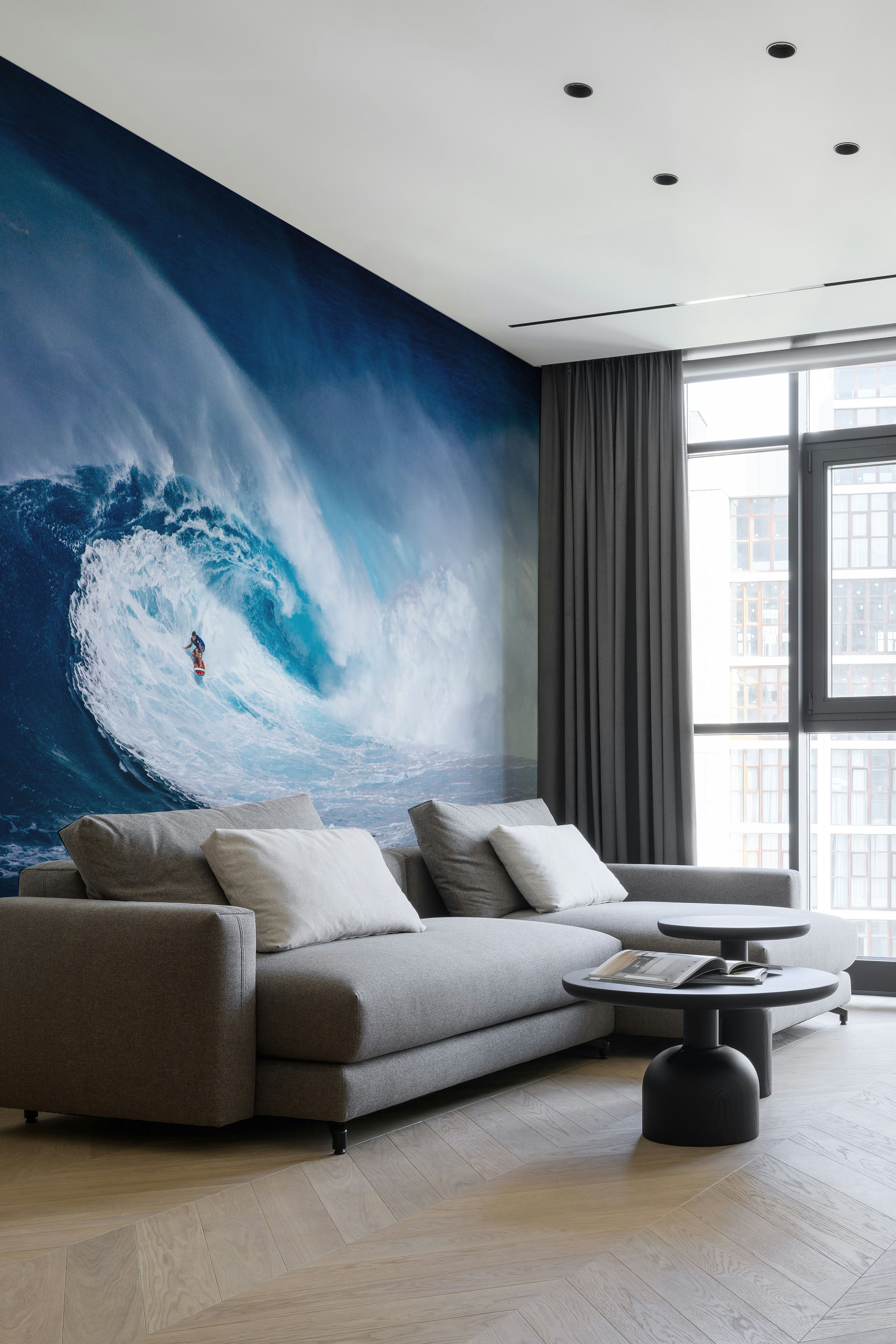 High Wave Surf Wall Mural