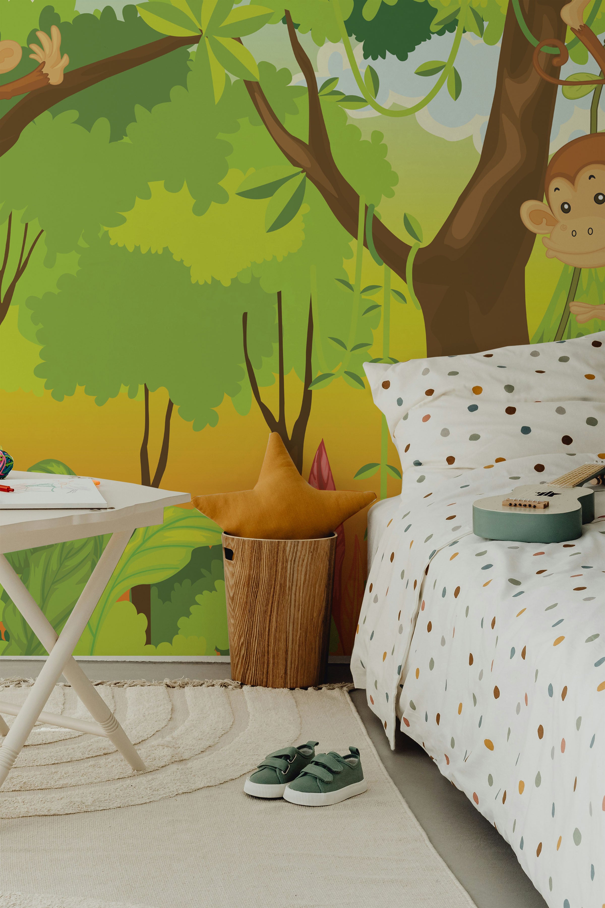 Monkeys in the jungle Wall Mural