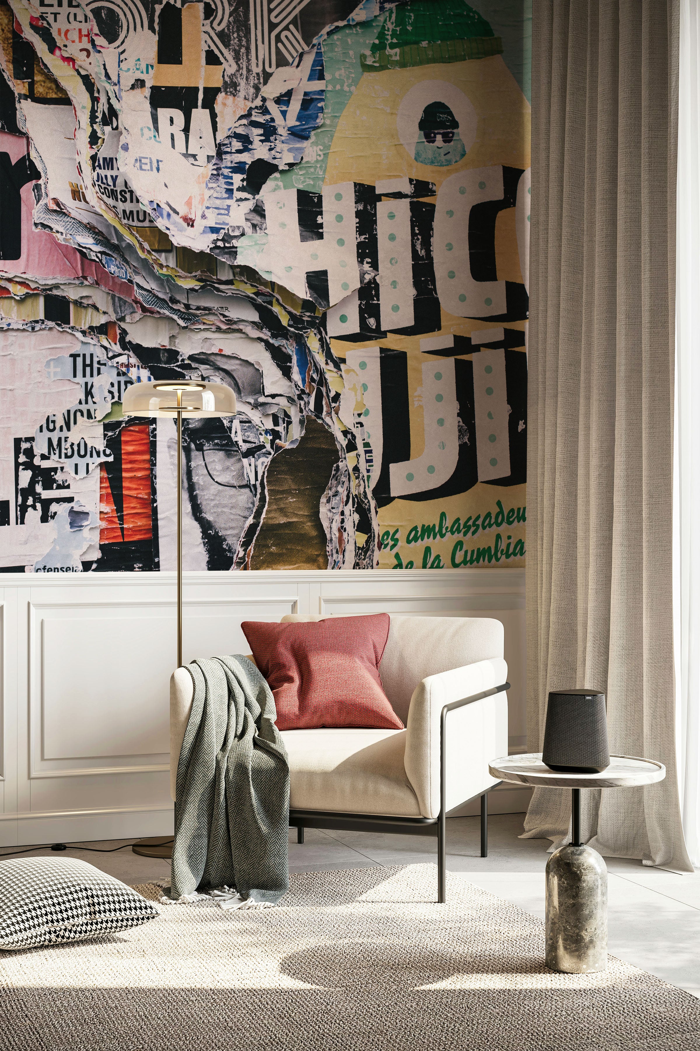 Layered Torn Posters