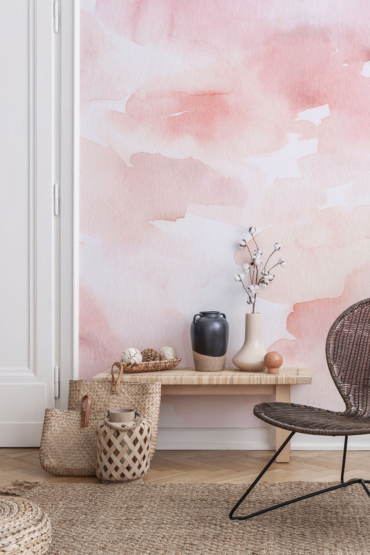 Abstract Watercolor Wall Mural