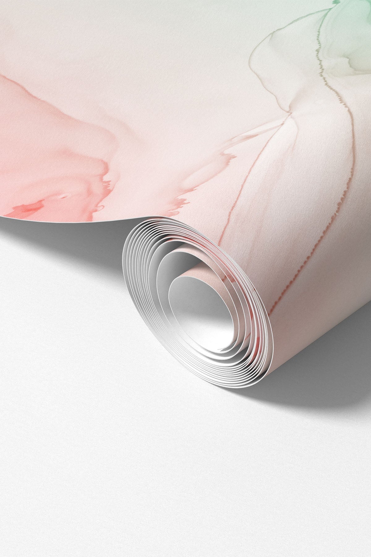 Frozen Pink Ink Utopia wall mural rolled material