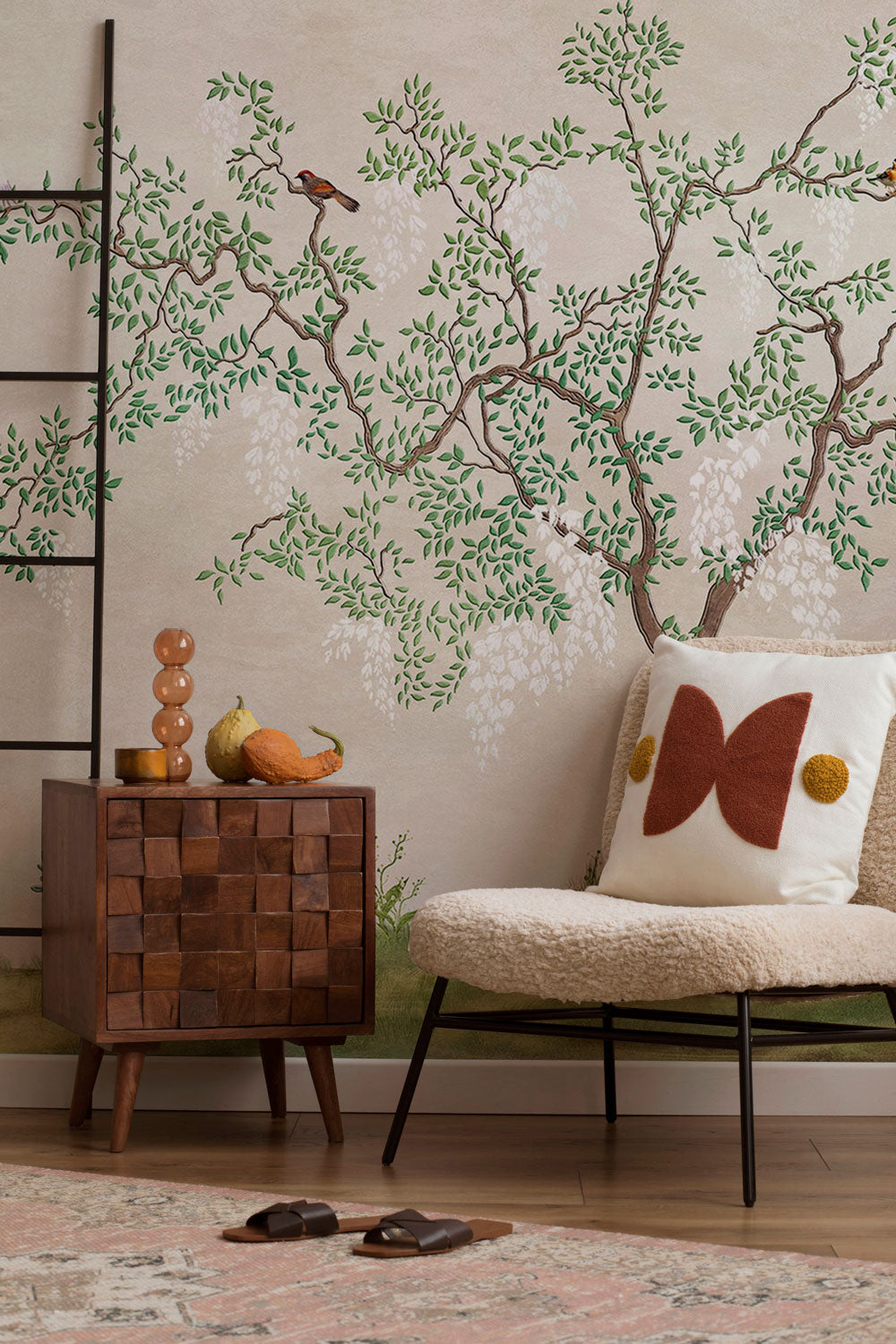Serene Symphony Chinoiserie Wall Mural