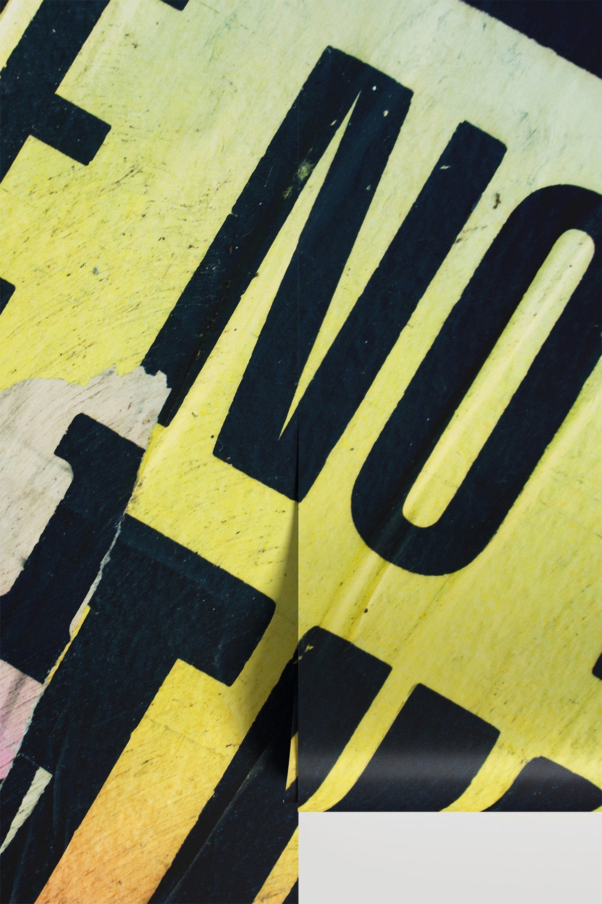 Urban Collage torn-poster wall mural, standalone product shot