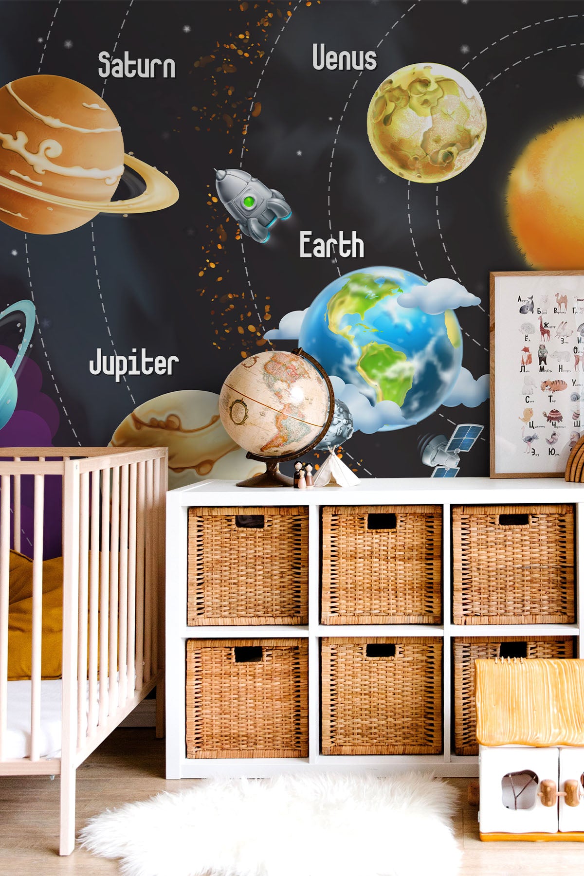 Children's Galaxy Wall Mural
