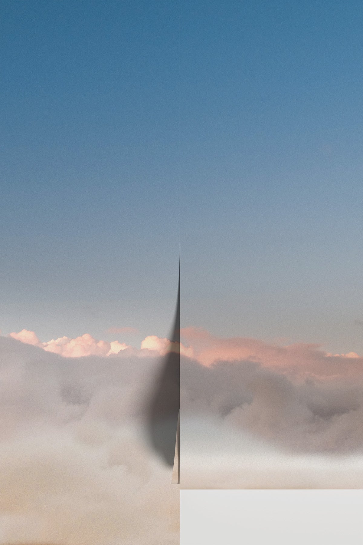 Evening Above The Clouds Wall Mural