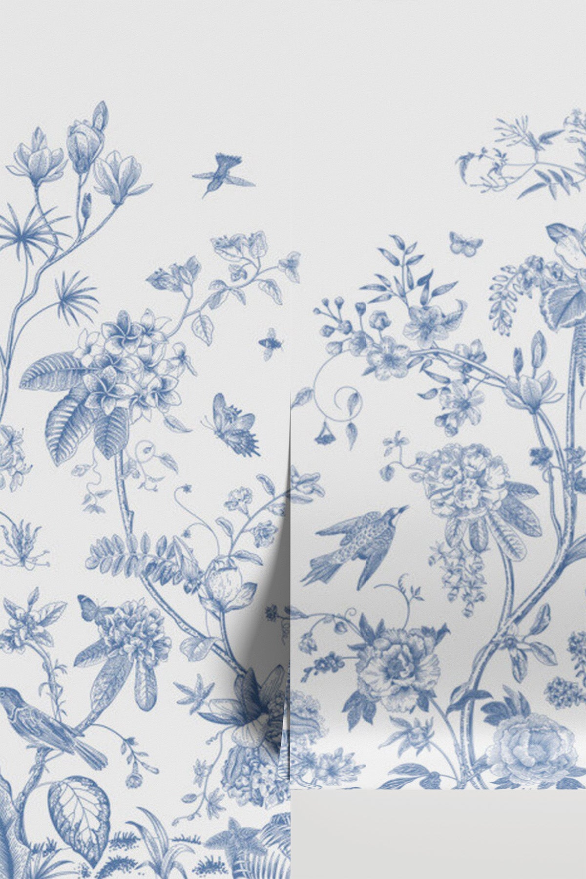 Blue Blossom Chinoiserie Wall Mural
