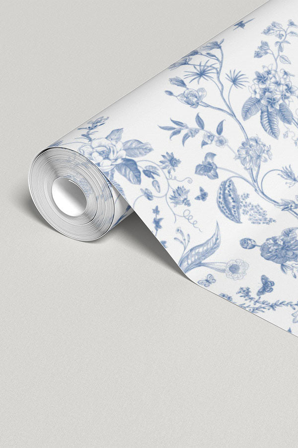 Blue Blossom Chinoiserie Wall Mural