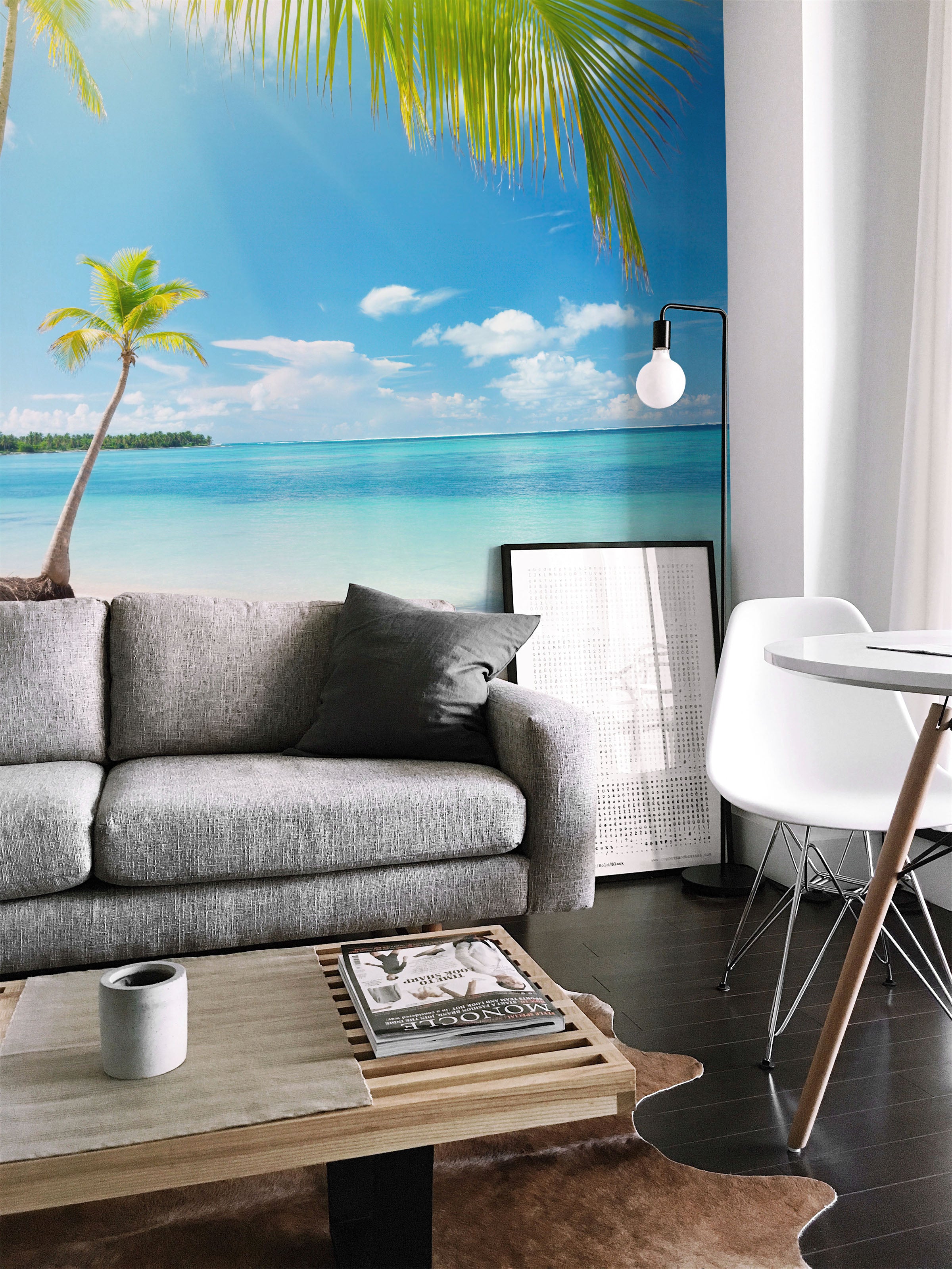 Coconut palms in sunlight Wall Mural