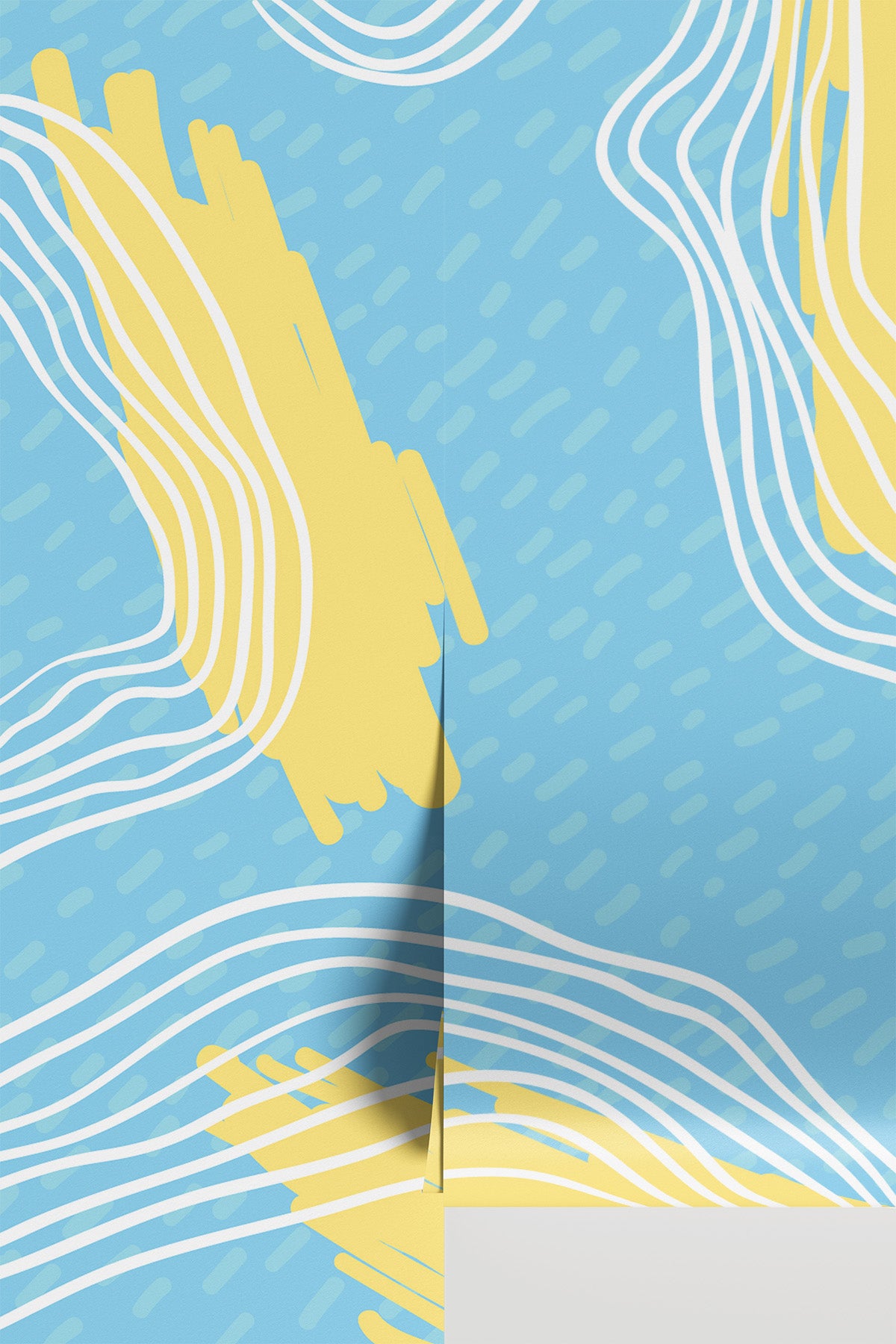 Wavy Memphis Wall Mural