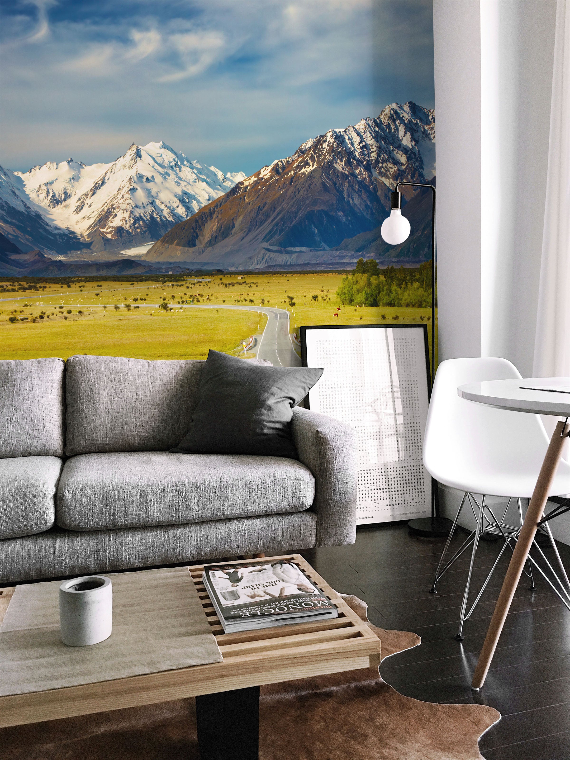 Road to the mountains Wall Mural