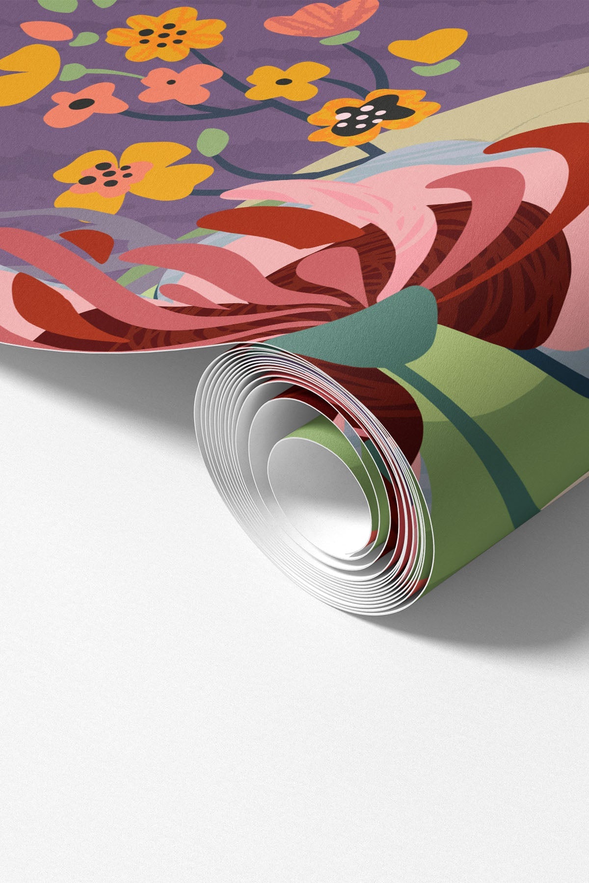 Abstract Floral Card