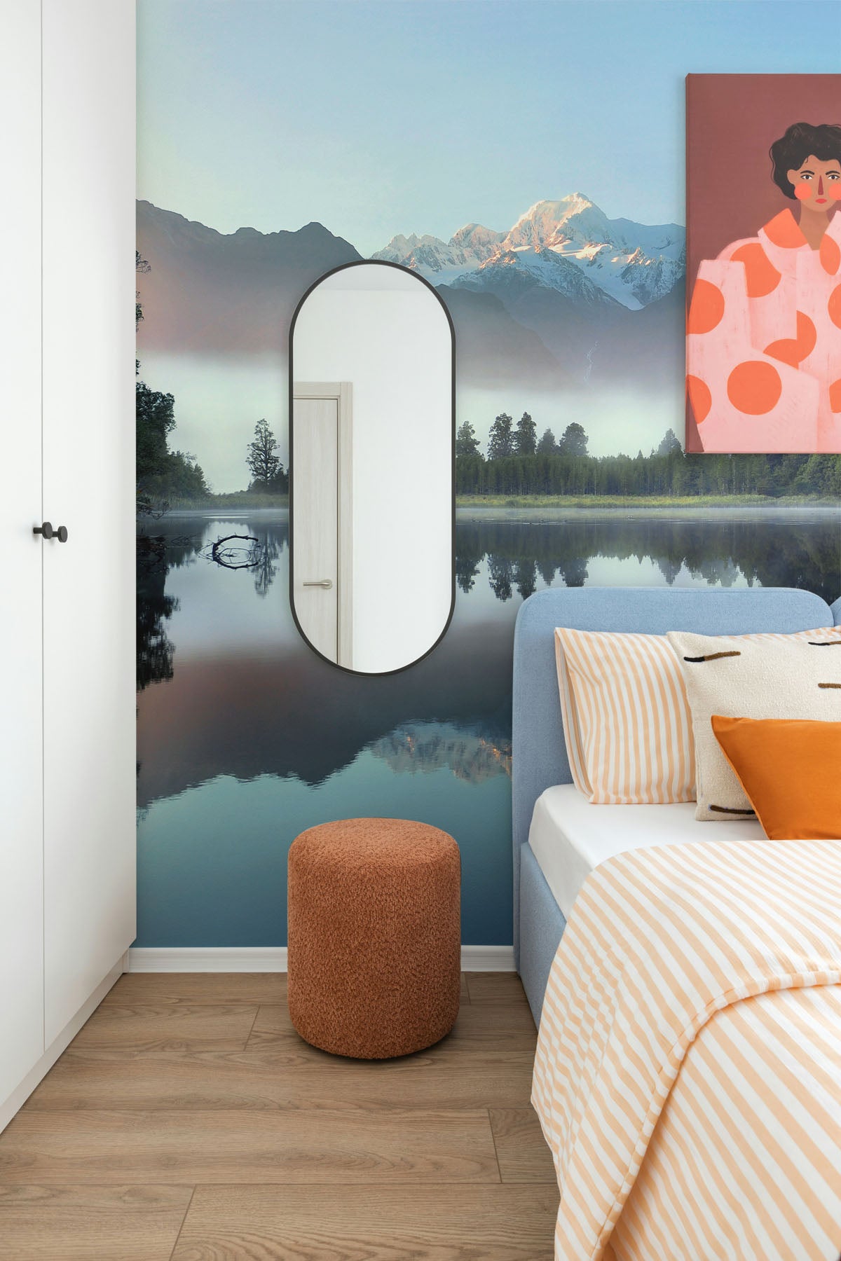 Reflection of Lake Matheson Wall Mural