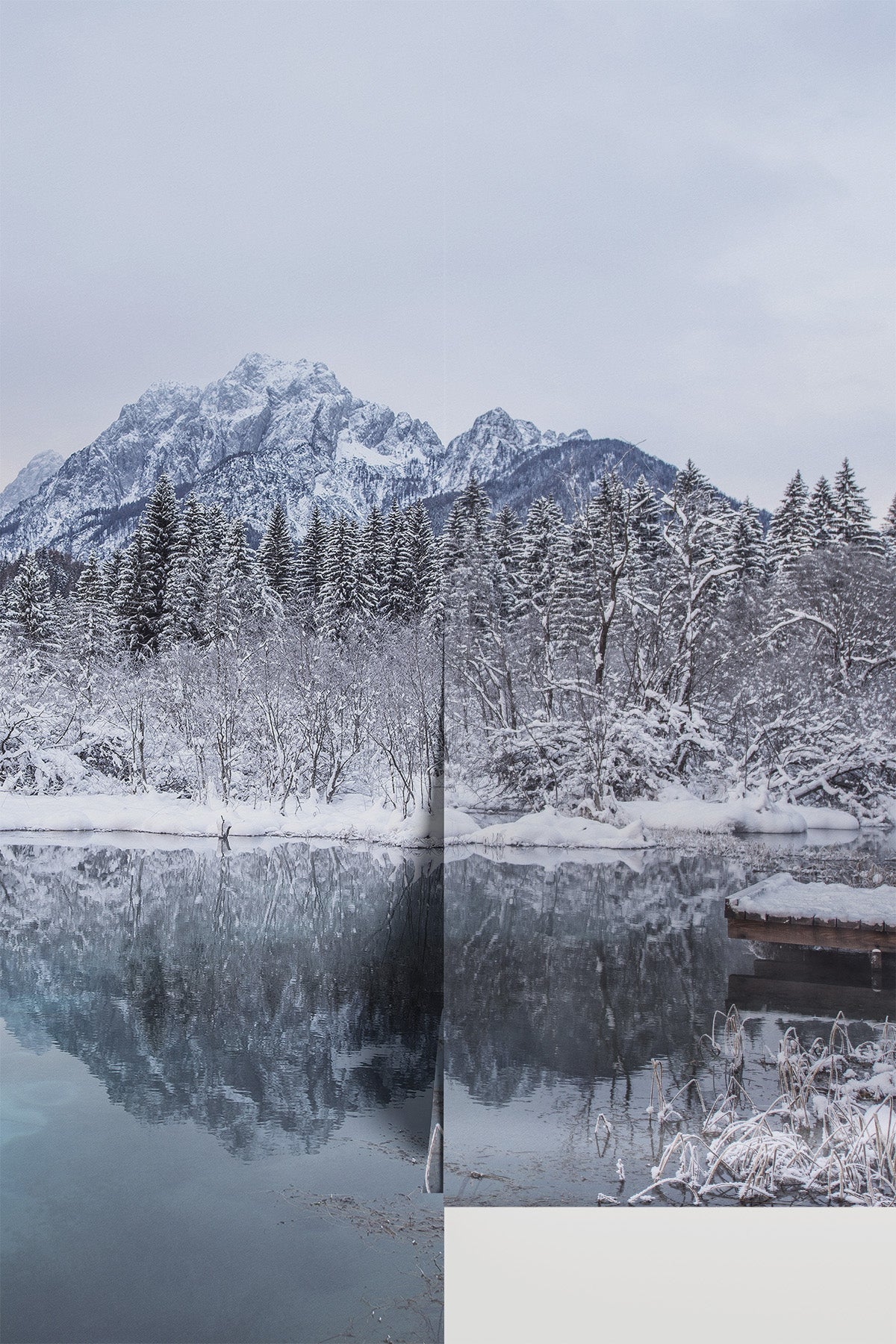 Winter Landscape in Slovenia Wall Mural
