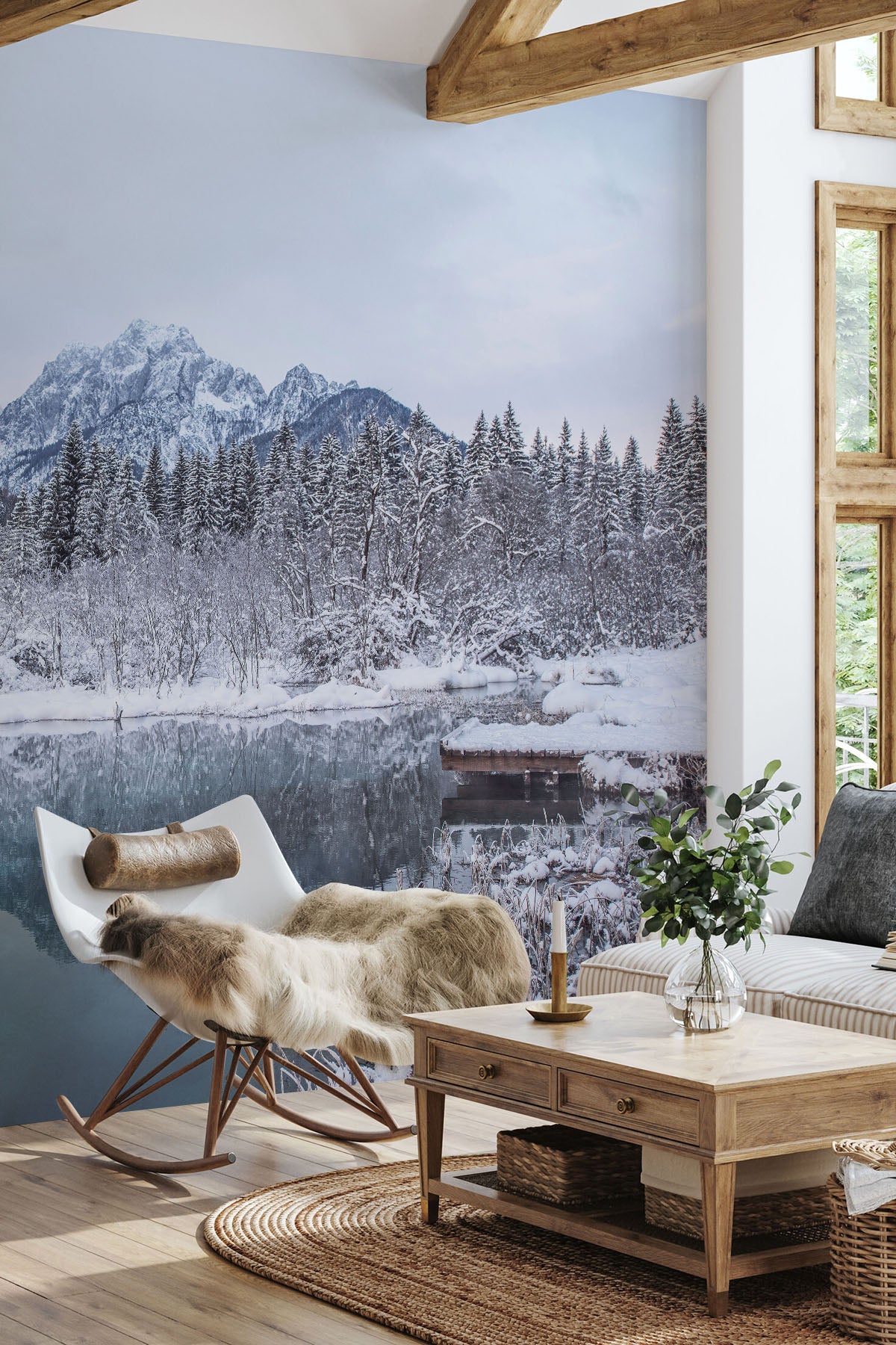 Winter Landscape in Slovenia Wall Mural