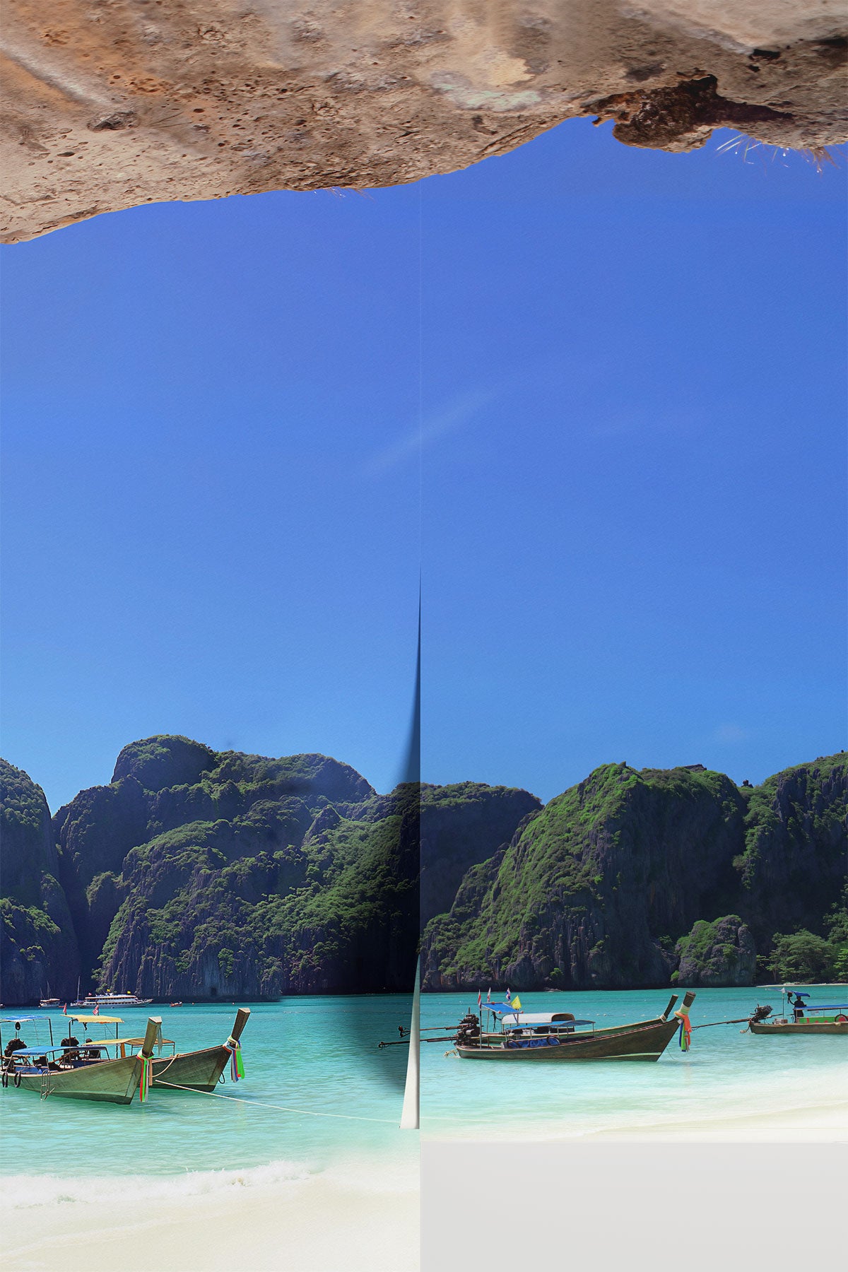 Paradise lagoon on Phi Phi Island Wall Mural