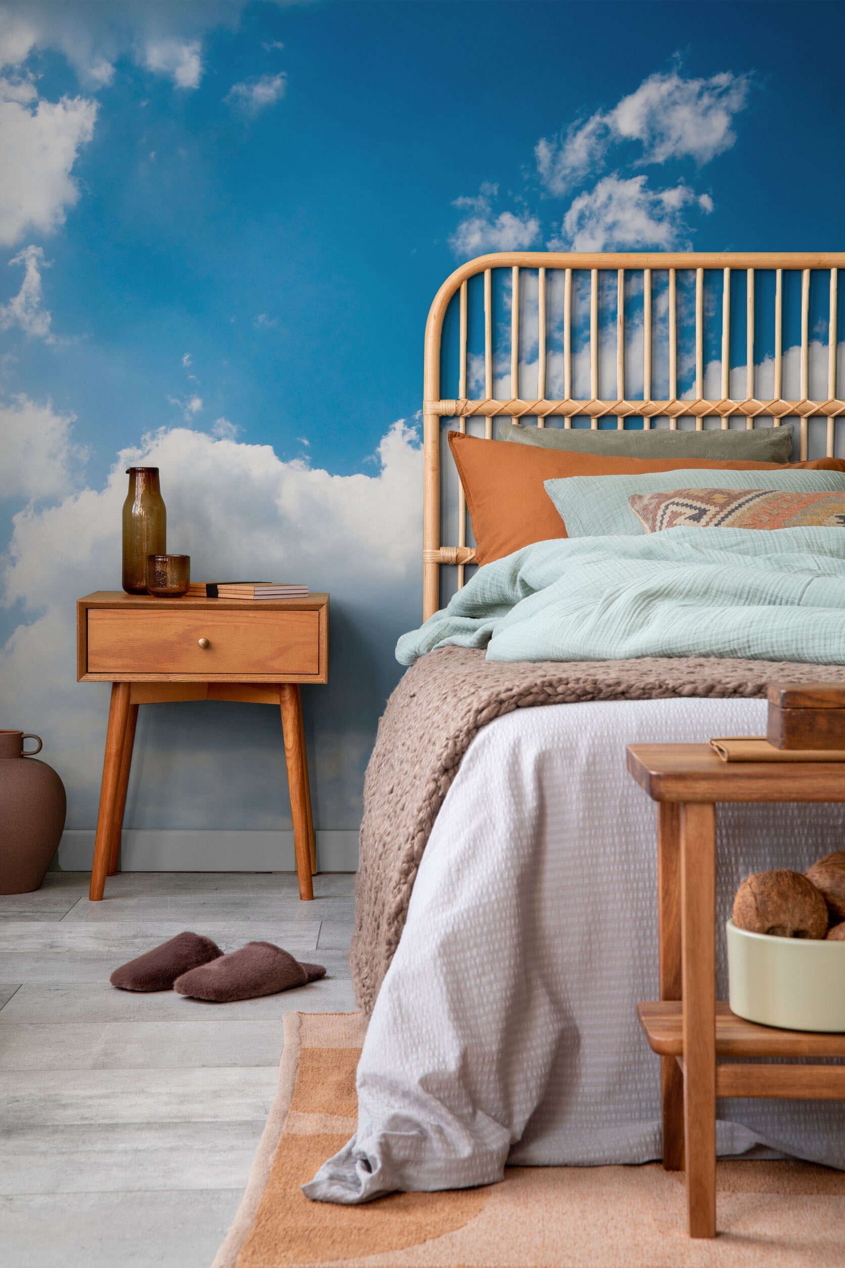 Blue Sky And Clouds Wall Mural