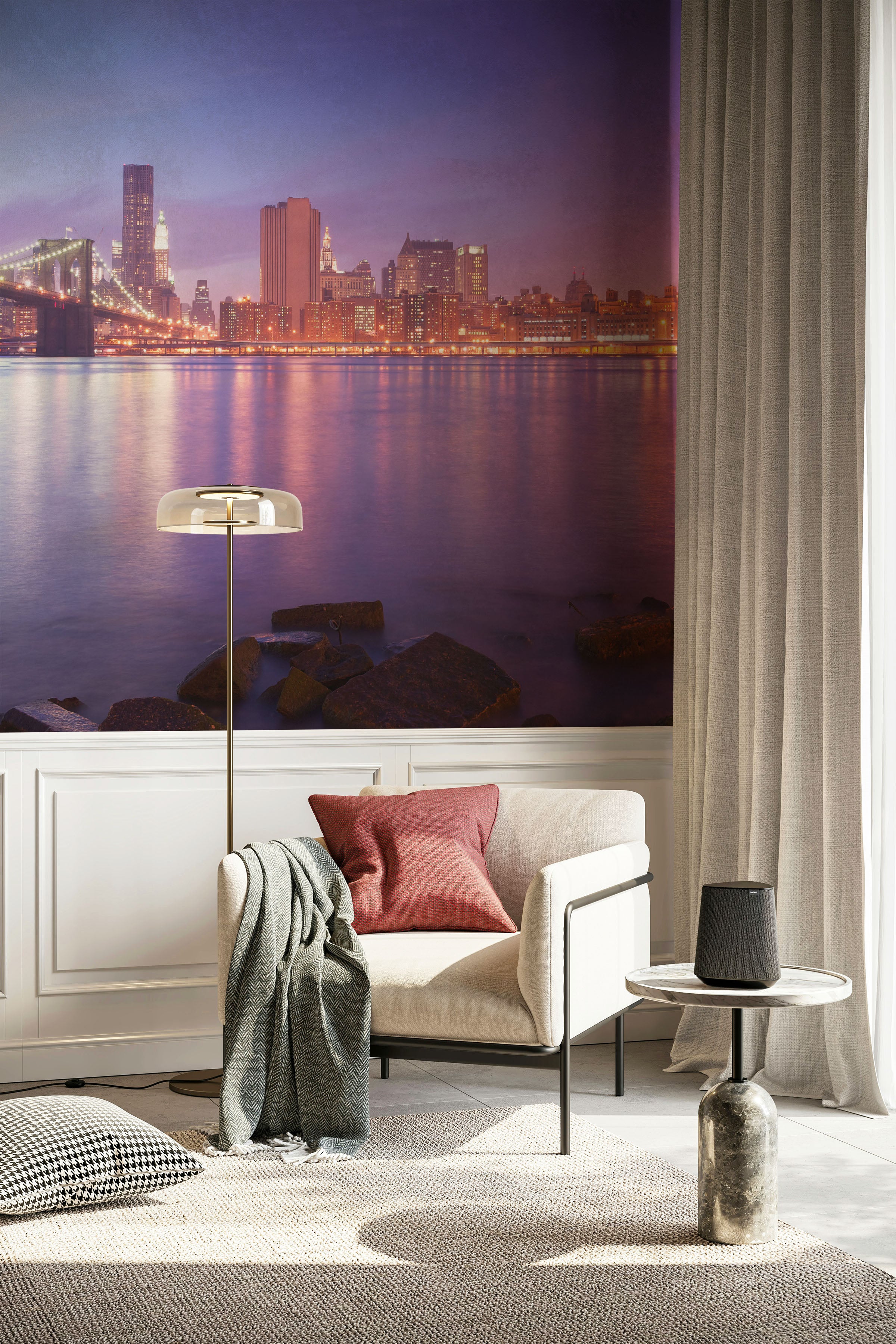 Panoramic View of Manhattan at Dusk