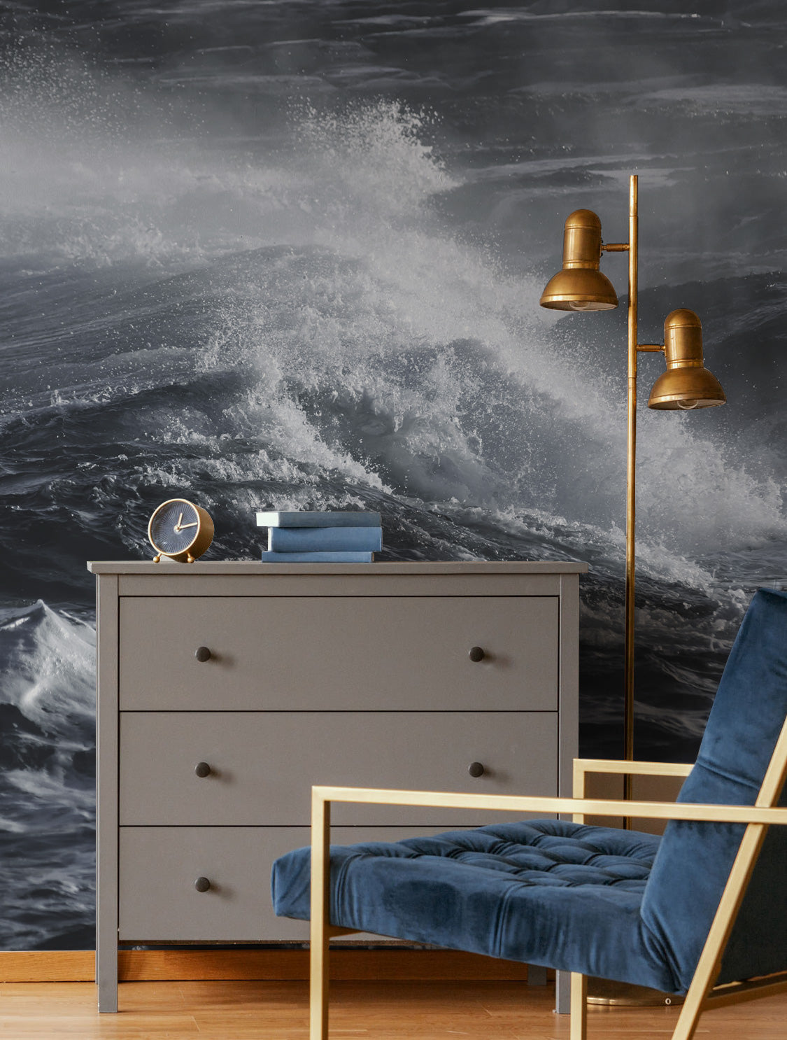 Stormy Ocean Sea Wall Mural