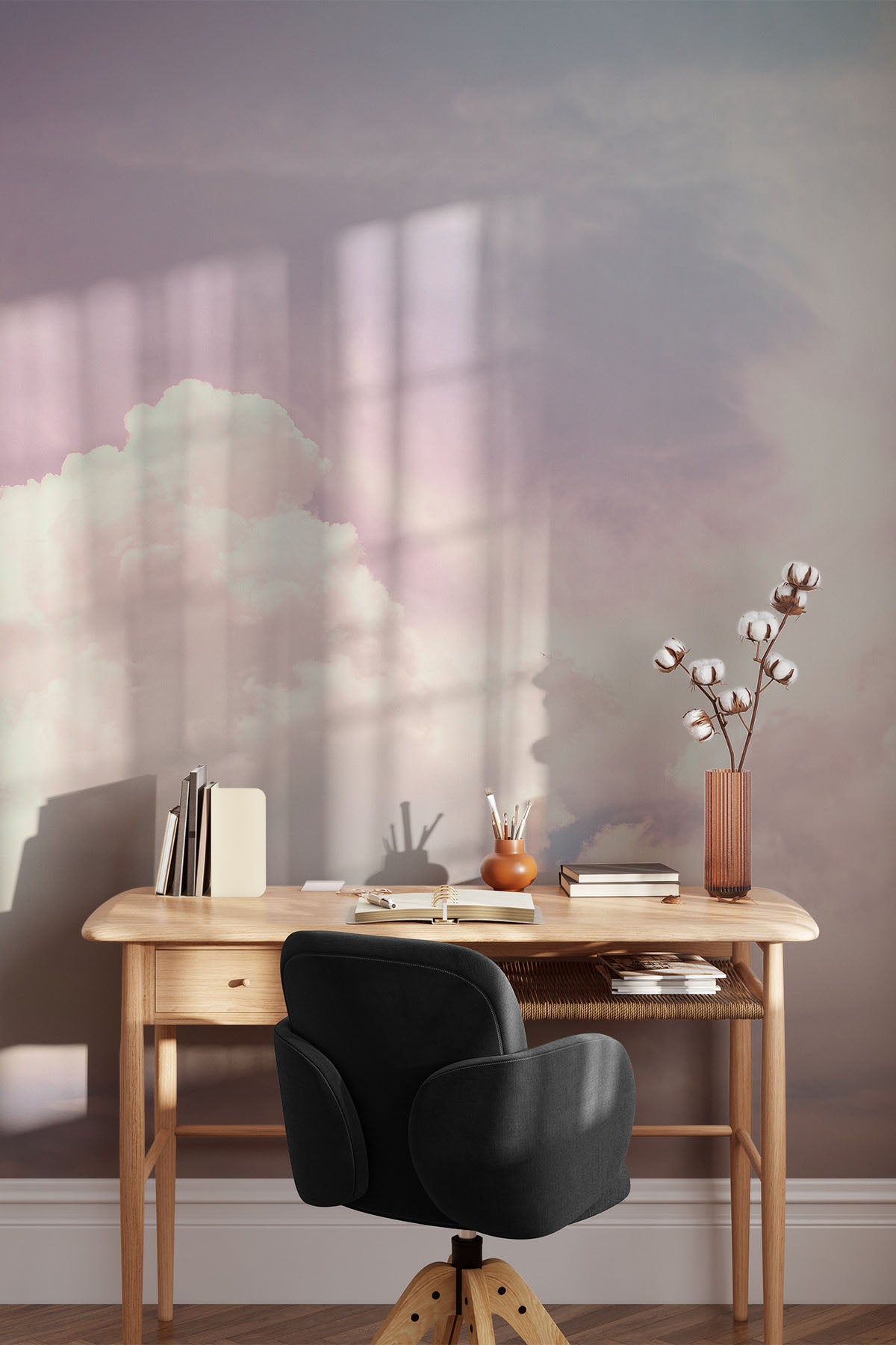 Pink Clouds Wall Mural
