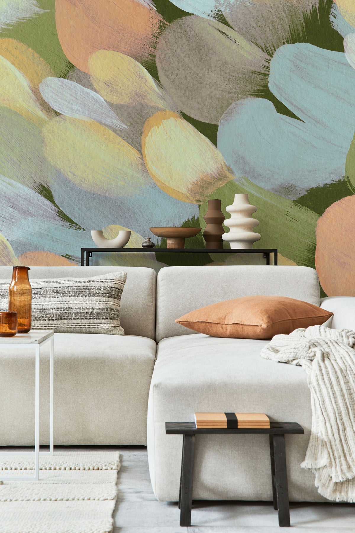 Abstract Petal Dance Wall Mural