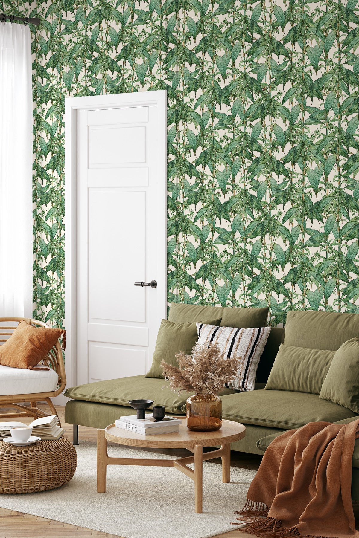 Arashiyama Wallpaper in a living room