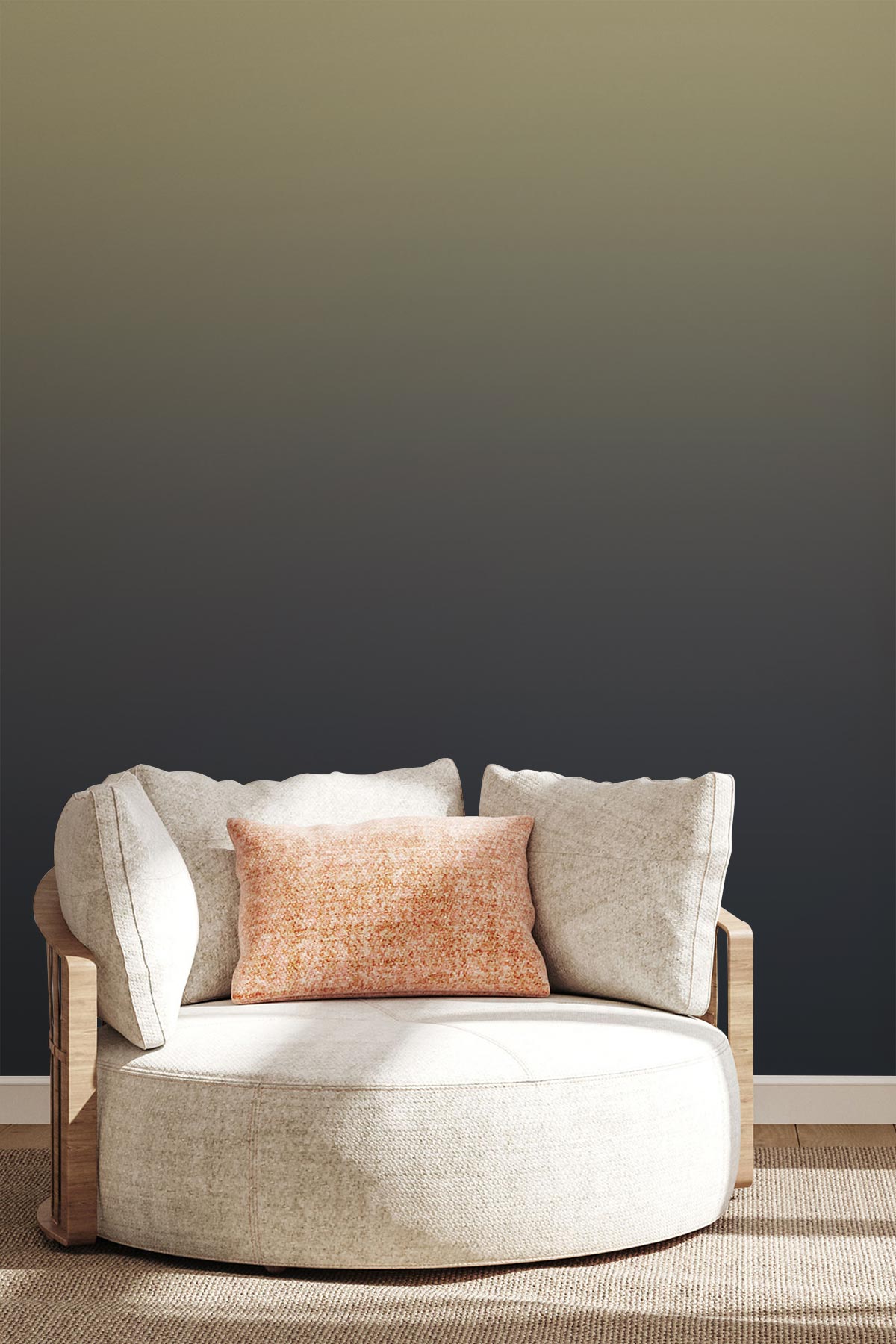 Blue Moon Magic Wallpaper showcased in a room